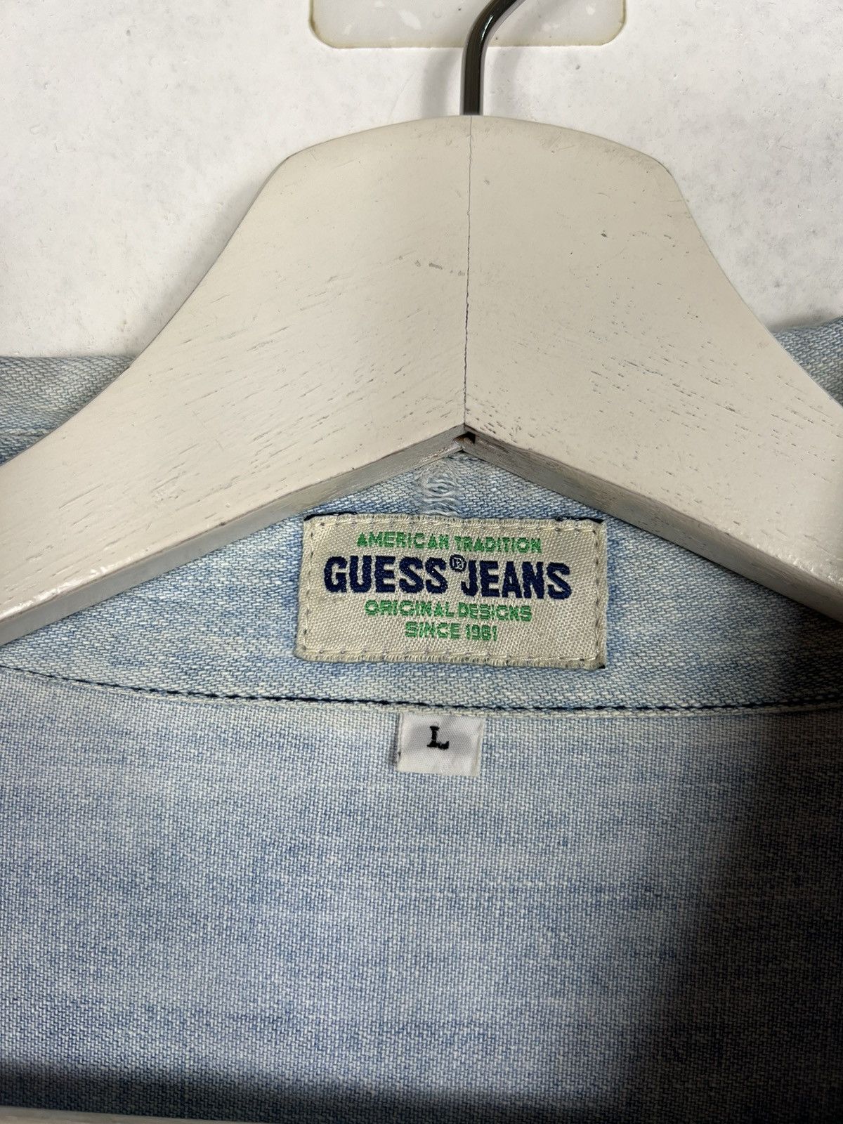 Guess 🔥 GUESS JEANS HIKORY STRIPE SHIRT JACKET MADE IN USA Size US L / EU 52-54 / 3 - 13 Thumbnail