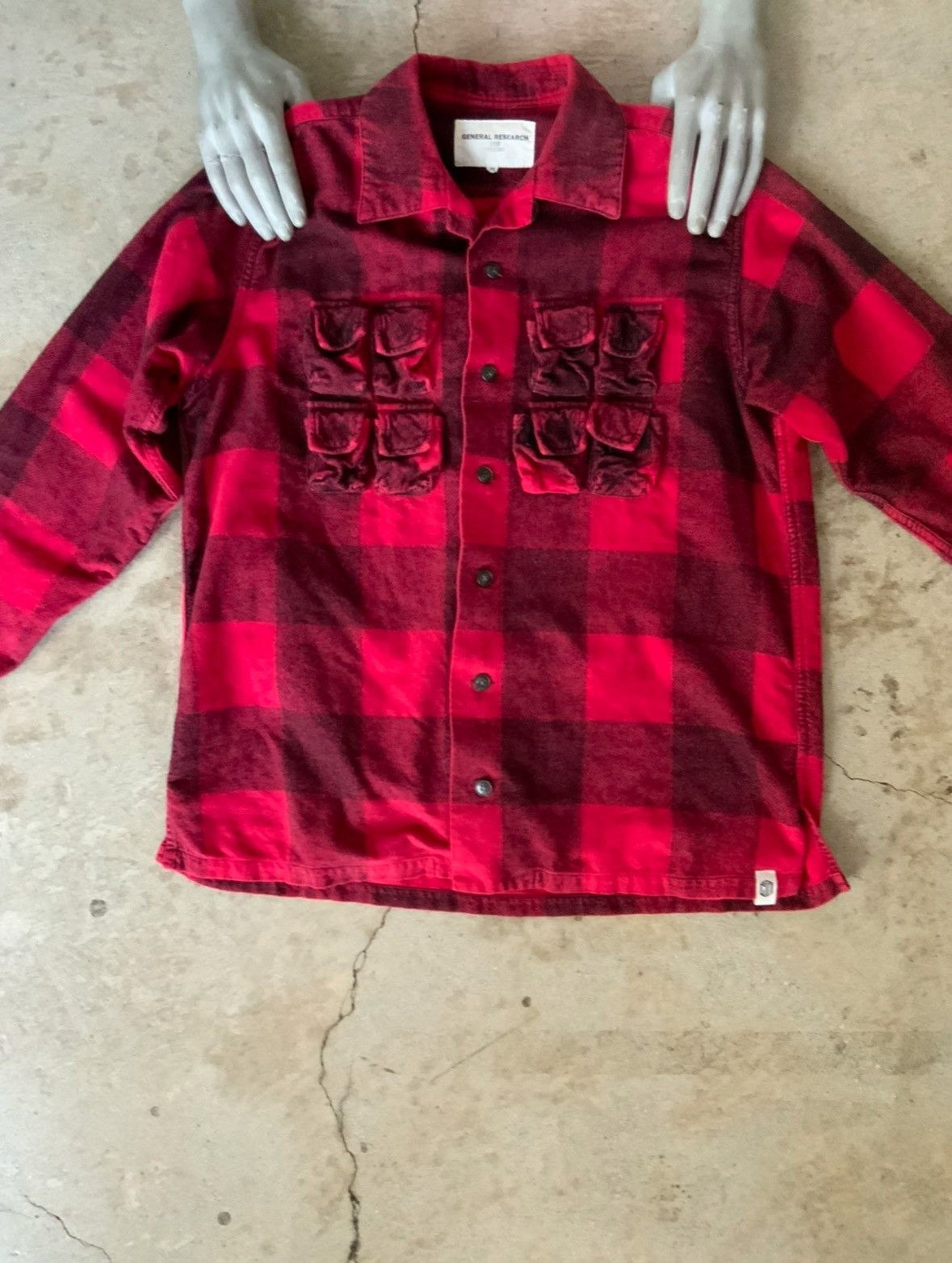 General Research ARCHIVE 99 GENERAL RESEARCH PARASITE PLAID FLANNEL SHIRT |  Grailed