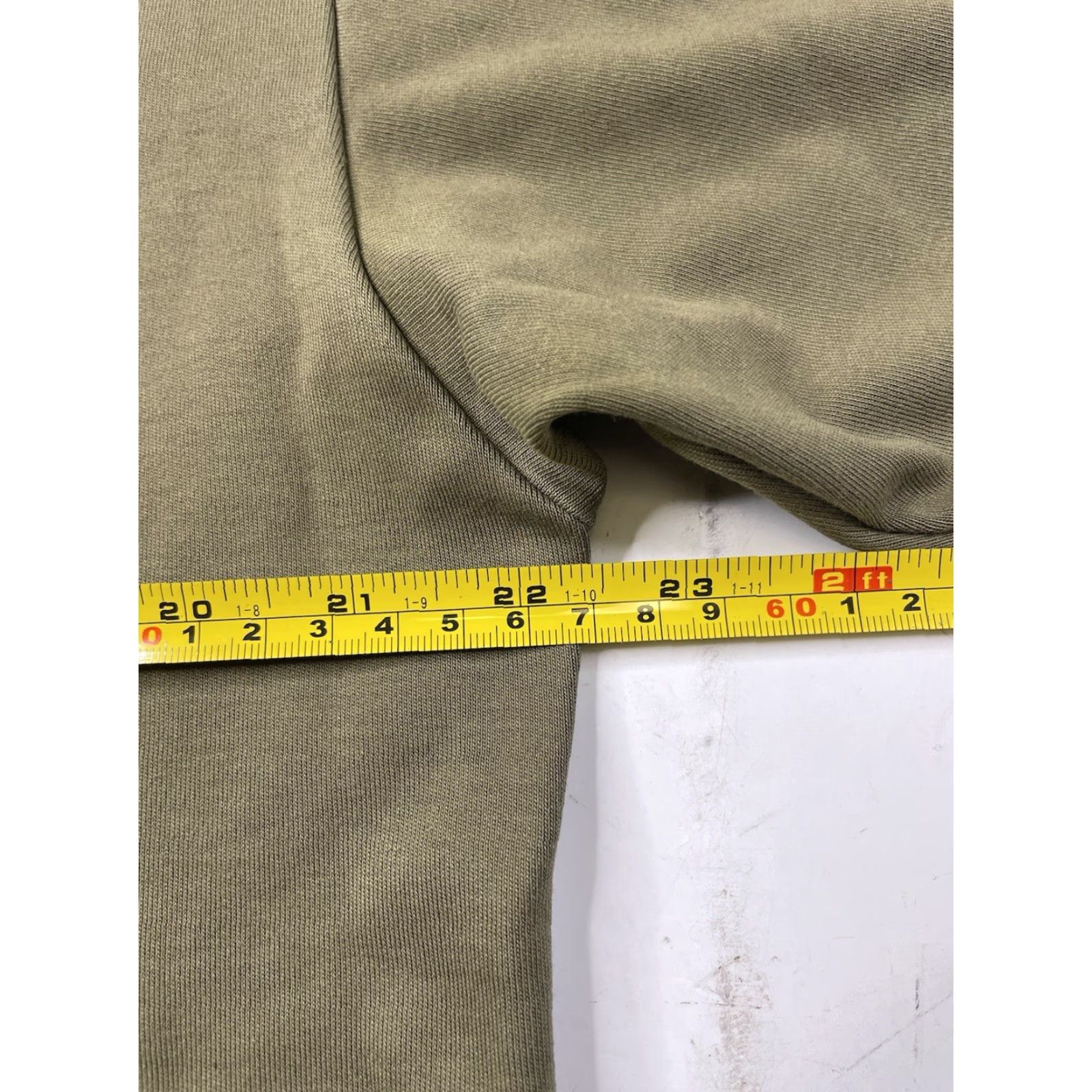 Zara Zara Man T-Shirt Green Medium Pocket Leather Heavyweights AW 23 Limited Edition Mens M Size US M / EU 48-50 / 2 - 5 Thumbnail