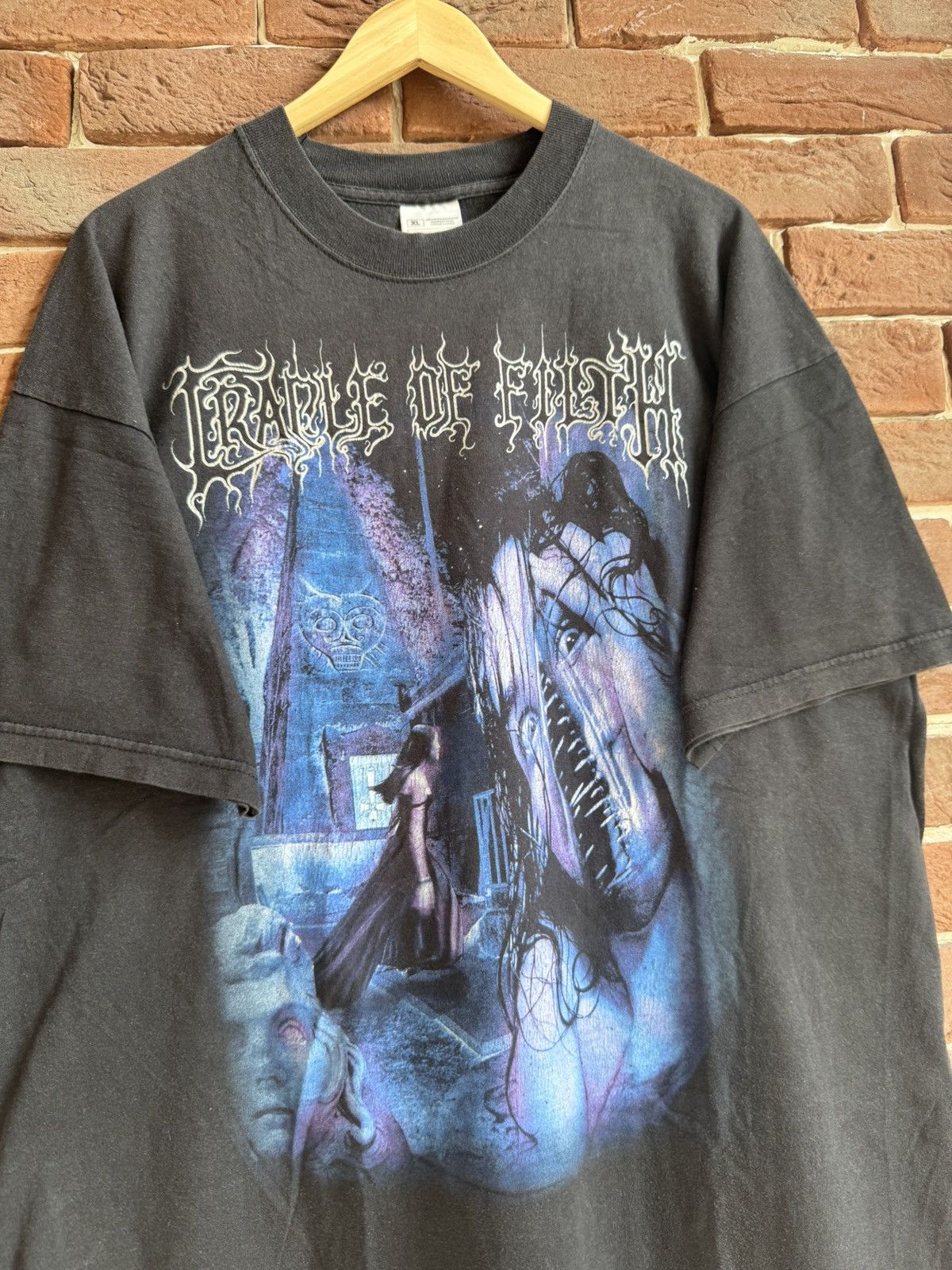 Band Tees 00s Vintage Cradle Of Filth Cthulu Dawn Metal Band Tee XL Size US XL / EU 56 / 4 - 3 Thumbnail
