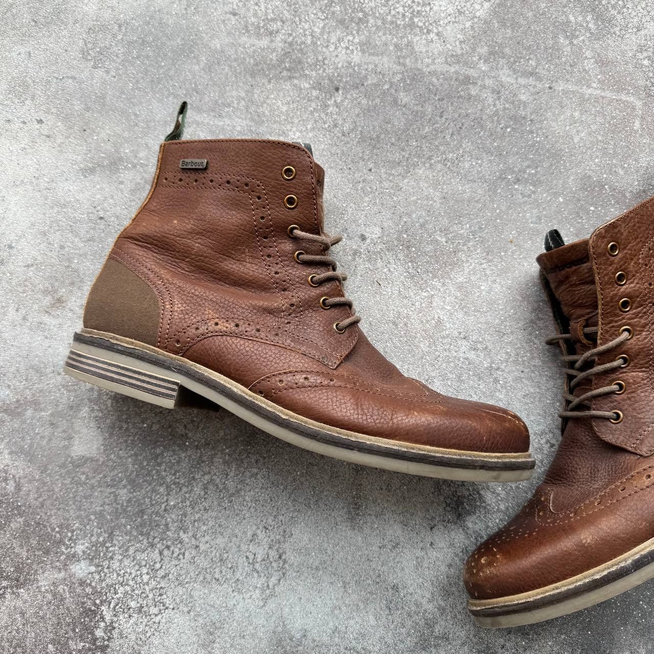Barbour Barbour Belsay Brogue Ankle Boots Size US 11.5 / EU 44-45 - 2 Thumbnail