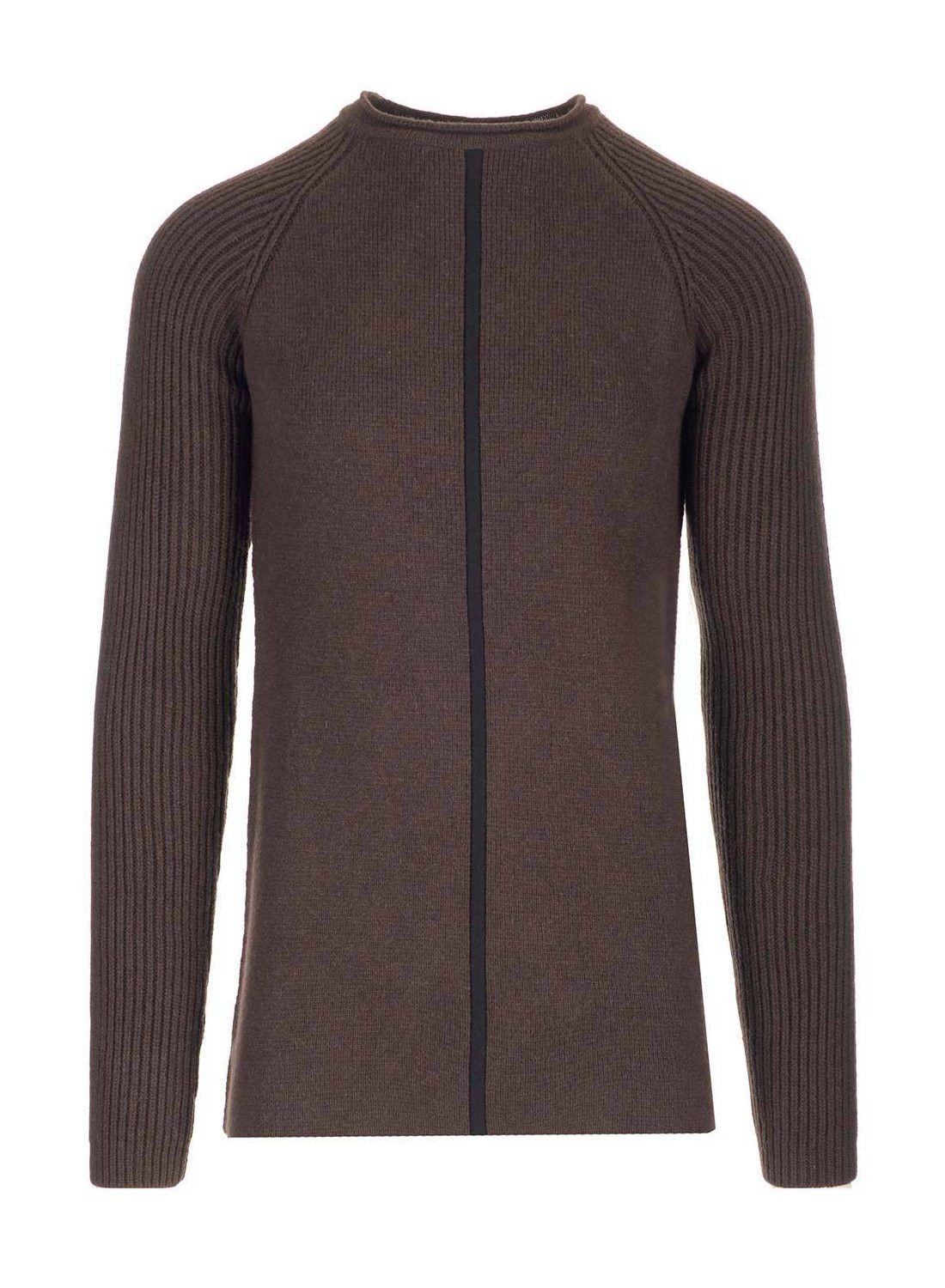 Rick Owens RICK OWENS brown slim fit crew knit cashmere sweater Medium Size US M / EU 48-50 / 2 - 5 Thumbnail