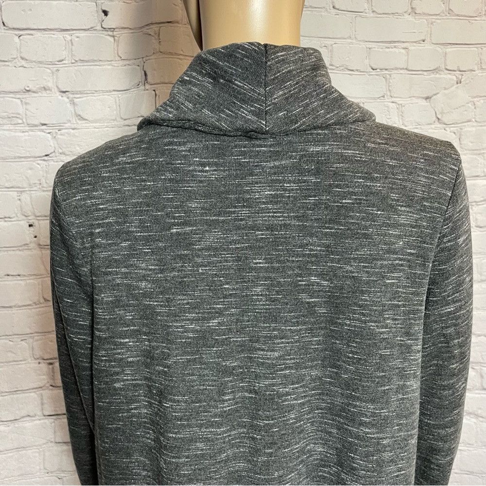 Chicos Chico's Cowl Neck Grey Mélange Sweater Sweatshirt Size 2 US Size L / US 10 / IT 46 - 6 Thumbnail