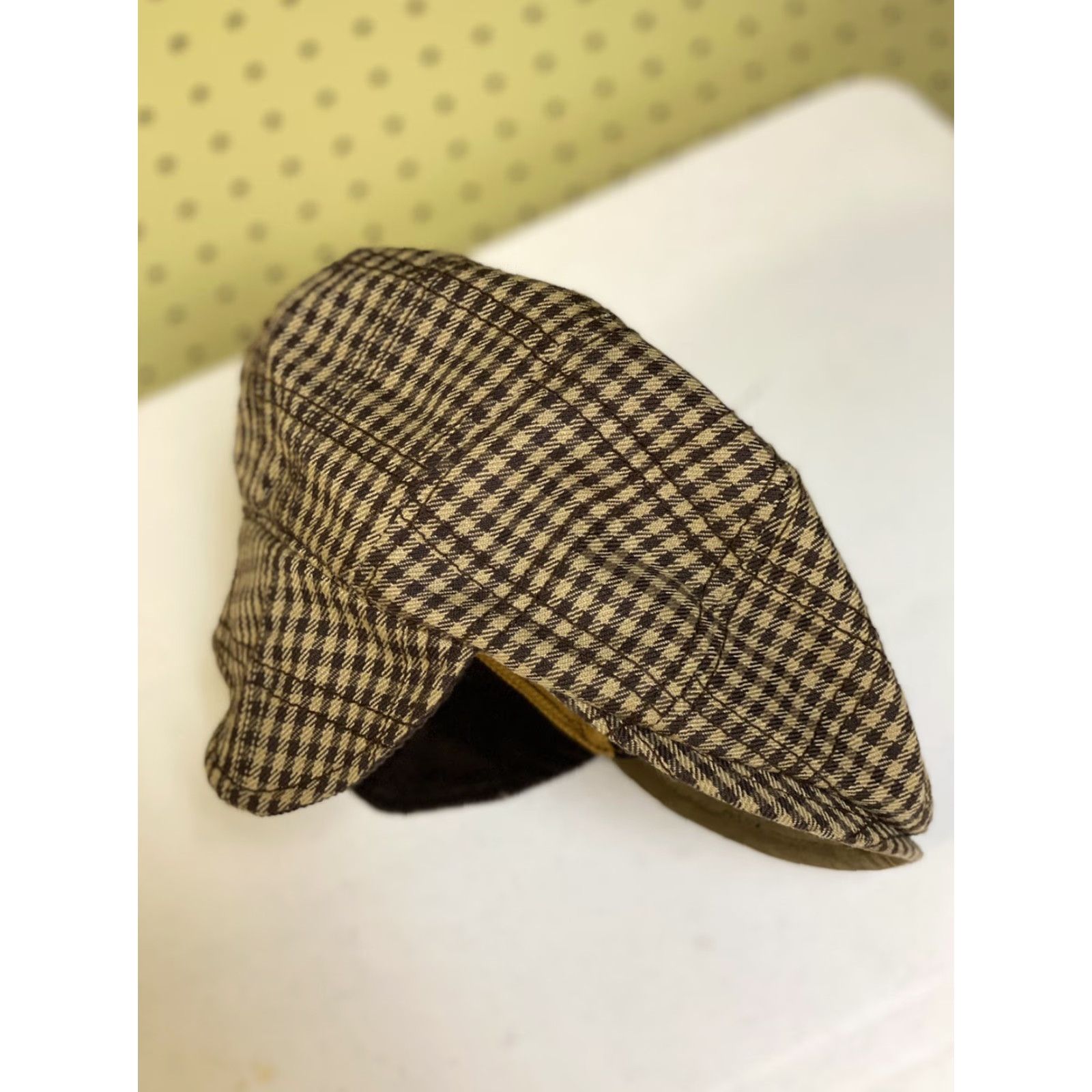 Goorin Bros. Goorin Bros Grenadier Mens M Brown Cabbie Cap Newsboy Plaid Fishing Sportin Cap Mens Brown Newsboy Cap Size ONE SIZE - 2 Thumbnail