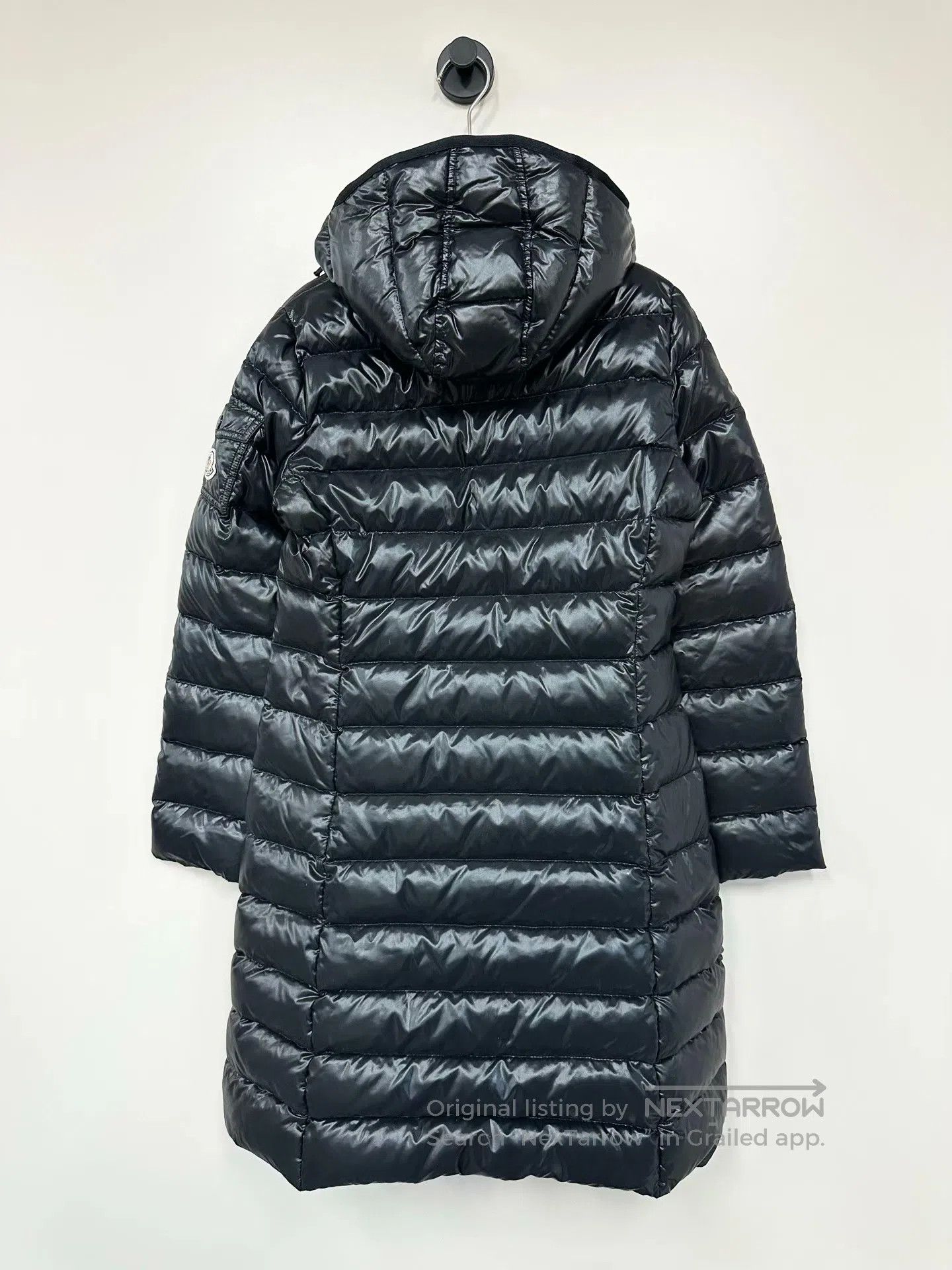 Moncler Moncler Black Moka Sleeve Label Logo Zip-up Hooded Down Ja Size XS / US 0-2 / IT 36-38 - 2 Thumbnail