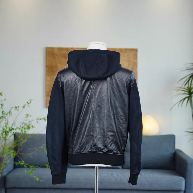 Versace Versace Main line Medusa LOGO spliced hoodie leather jacke Size US M / EU 48-50 / 2 - 2 Thumbnail