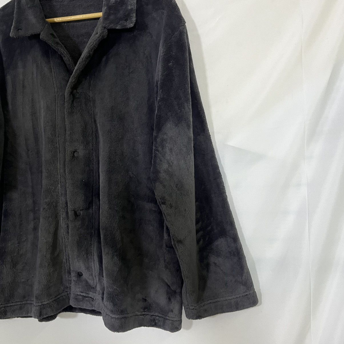 If Six Was Nine MUJI FUR FLEECE SHERPA BUTTON UP JACKET Size L / US 10 / IT 46 - 3 Thumbnail
