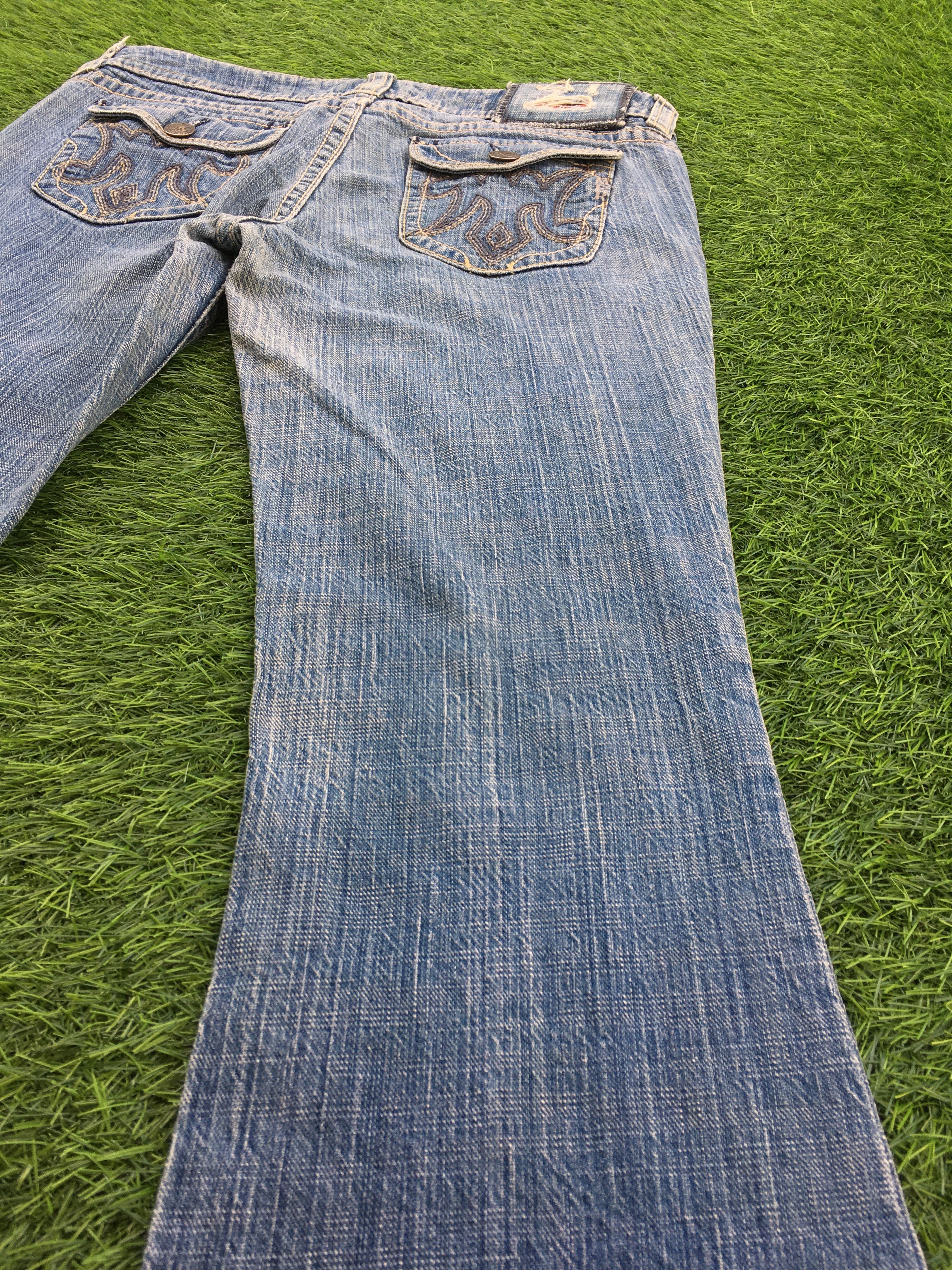Japanese Brand Chicago Bootcut Jeans D-1006 Size 31" - 8 Thumbnail