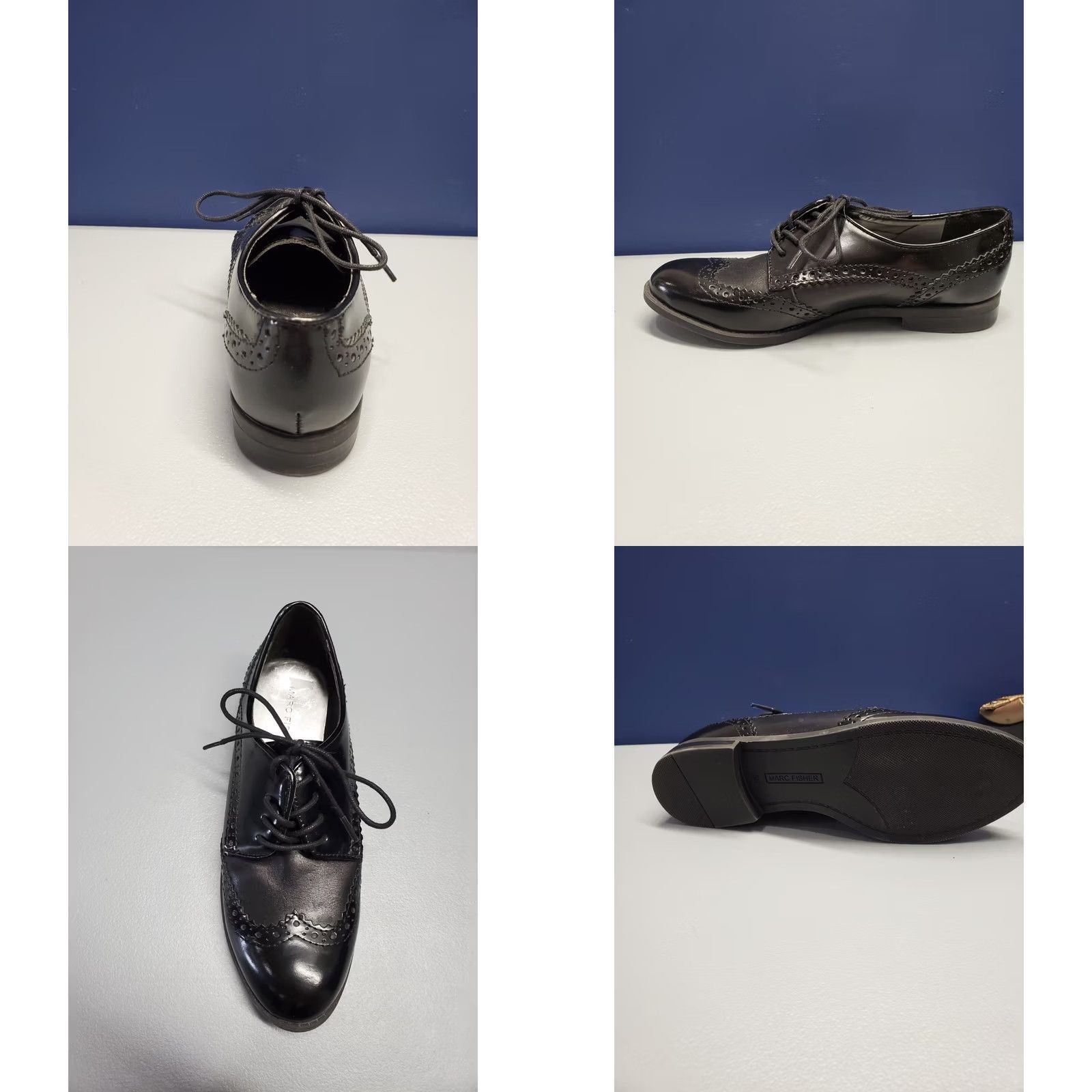 Marc Fisher Marc Fisher Sailor Oxford Dress Shoes Womens Size 6M Black Leather Almond Toe EUC Footwear Flat Lace Up Mens? Women Size XS / US 0-2 / IT 36-38 - 8 Thumbnail