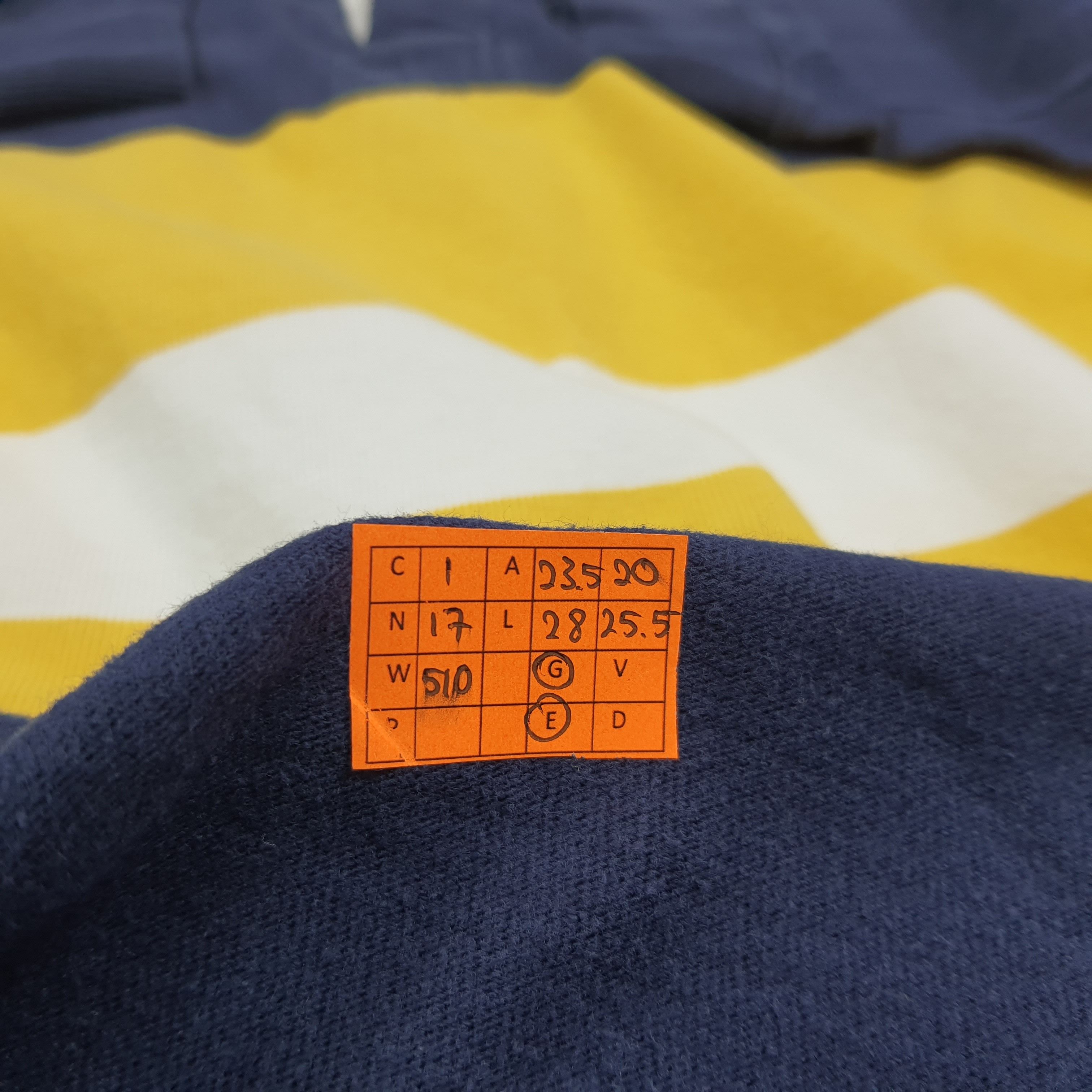 Polo Ralph Lauren Vintage Ralph Lauren Striped Rugby Polo Sweatshirt E1N17 Size US L / EU 52-54 / 3 - 9 Thumbnail