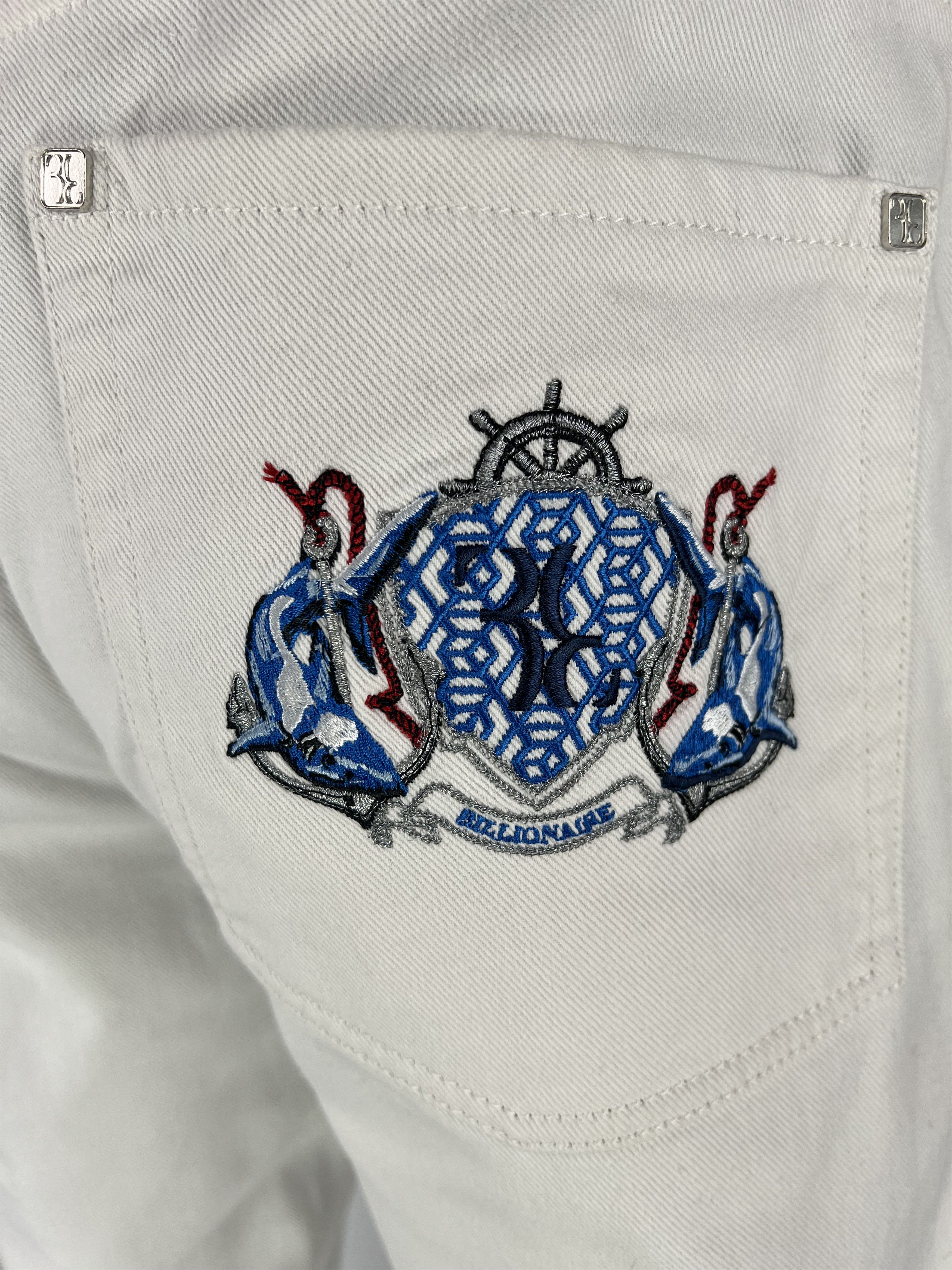 Billionaire Couture Billionaire Couture Rare Men's White Jeans Size 52 Size US 36 / EU 52 - 4 Thumbnail