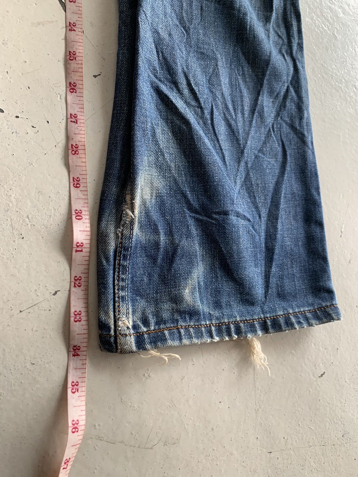 If Six Was Nine × Levi's × Tornado Mart Vintage Levi’s Ripped Boot Cut Denim Size US 30 / EU 46 - 15 Thumbnail
