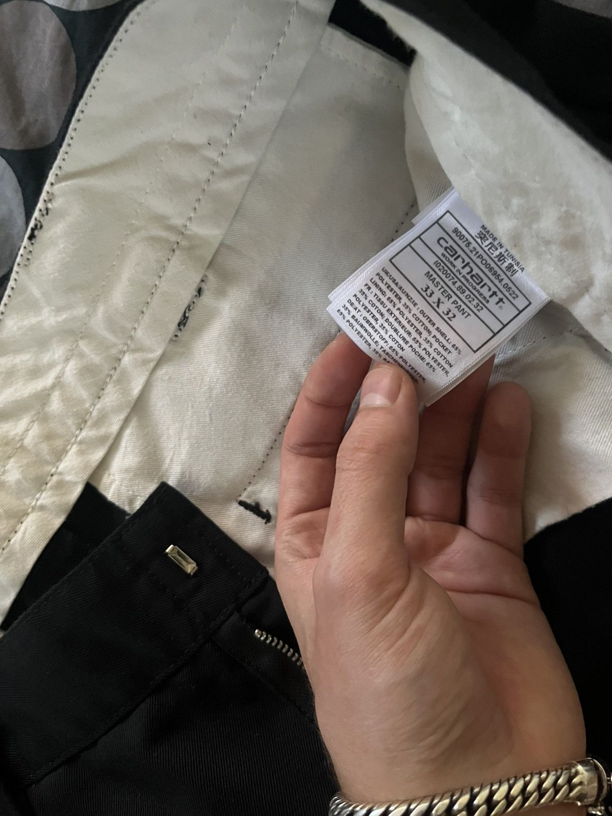 Carhartt × Carhartt Wip Black Master Pant Size US 33 - 4 Thumbnail