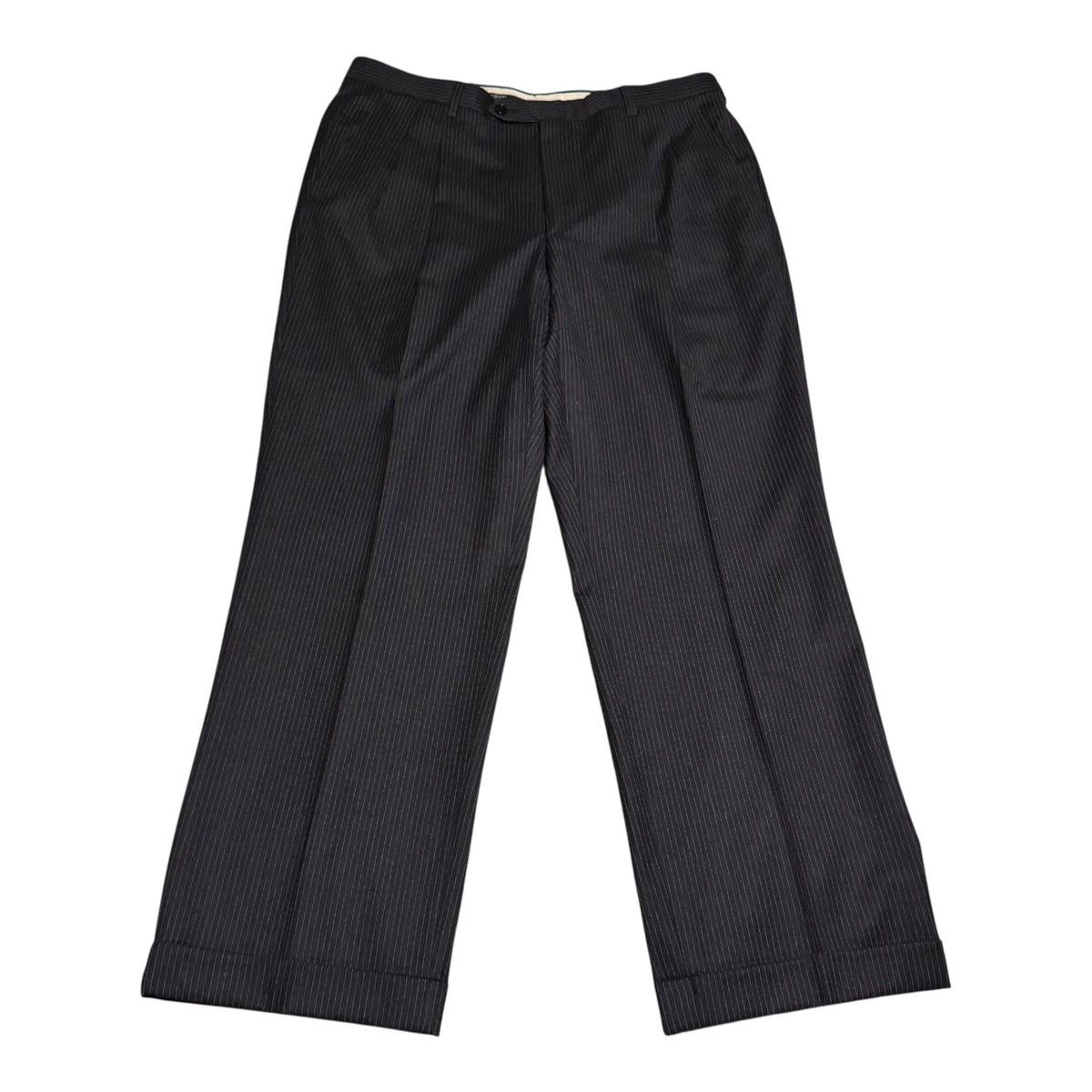 Trussini Trussini Pinstripe Suit Italy 46 Jacket 36x30 Pants Wool Size 46R - 14 Thumbnail