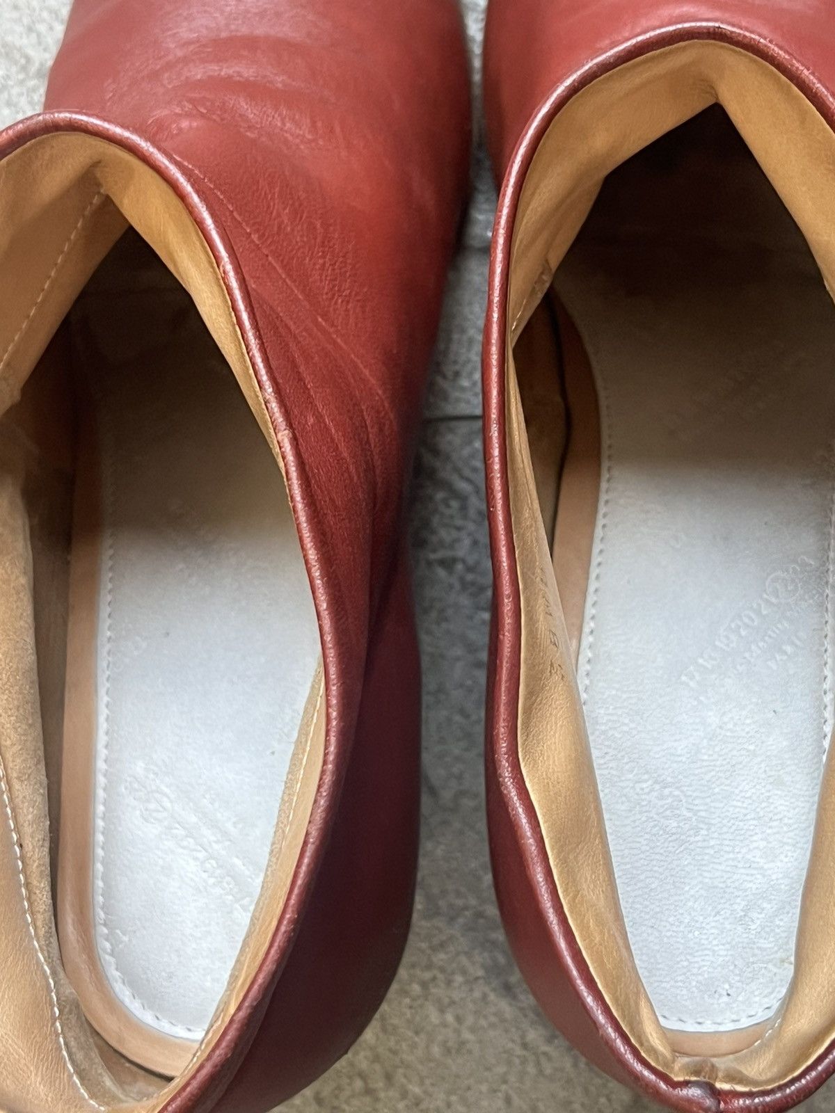 Maison Margiela Maison Martin Margiela Oxblood Leather Ankle Boots Heel Size US 7 / IT 37 - 8 Thumbnail
