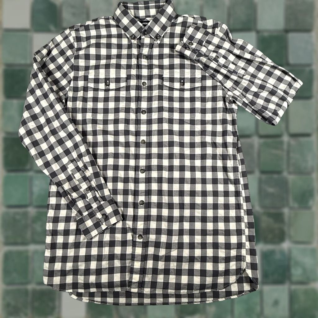 Lands' End Lands' End Shirt Mens MT Buffalo Plaid Button-Down Long Sleeve Casual Comfort Cotton Spandex Button-Up Mens Size US M / EU 48-50 / 2 - 1 Thumbnail