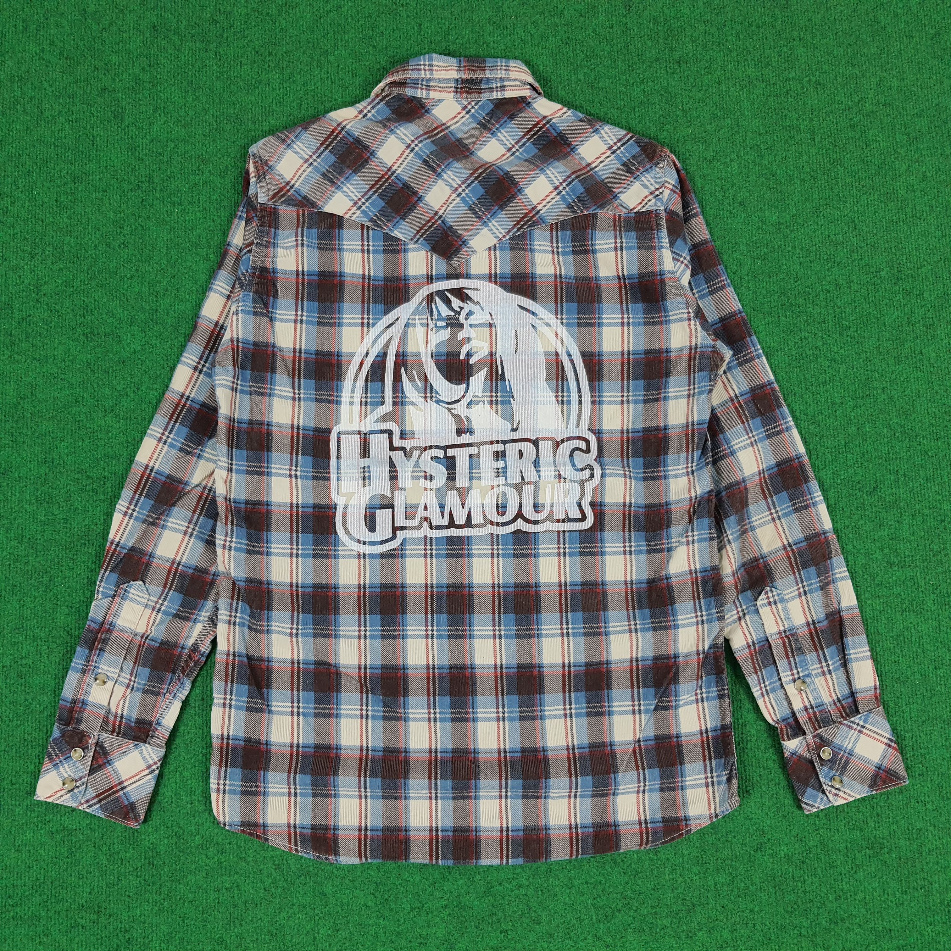 Hysteric Glamour × Japanese Brand Vintage Hysteric Glamour Button Up Custom Logo Shirts Size US M / EU 48-50 / 2 - 1 Thumbnail
