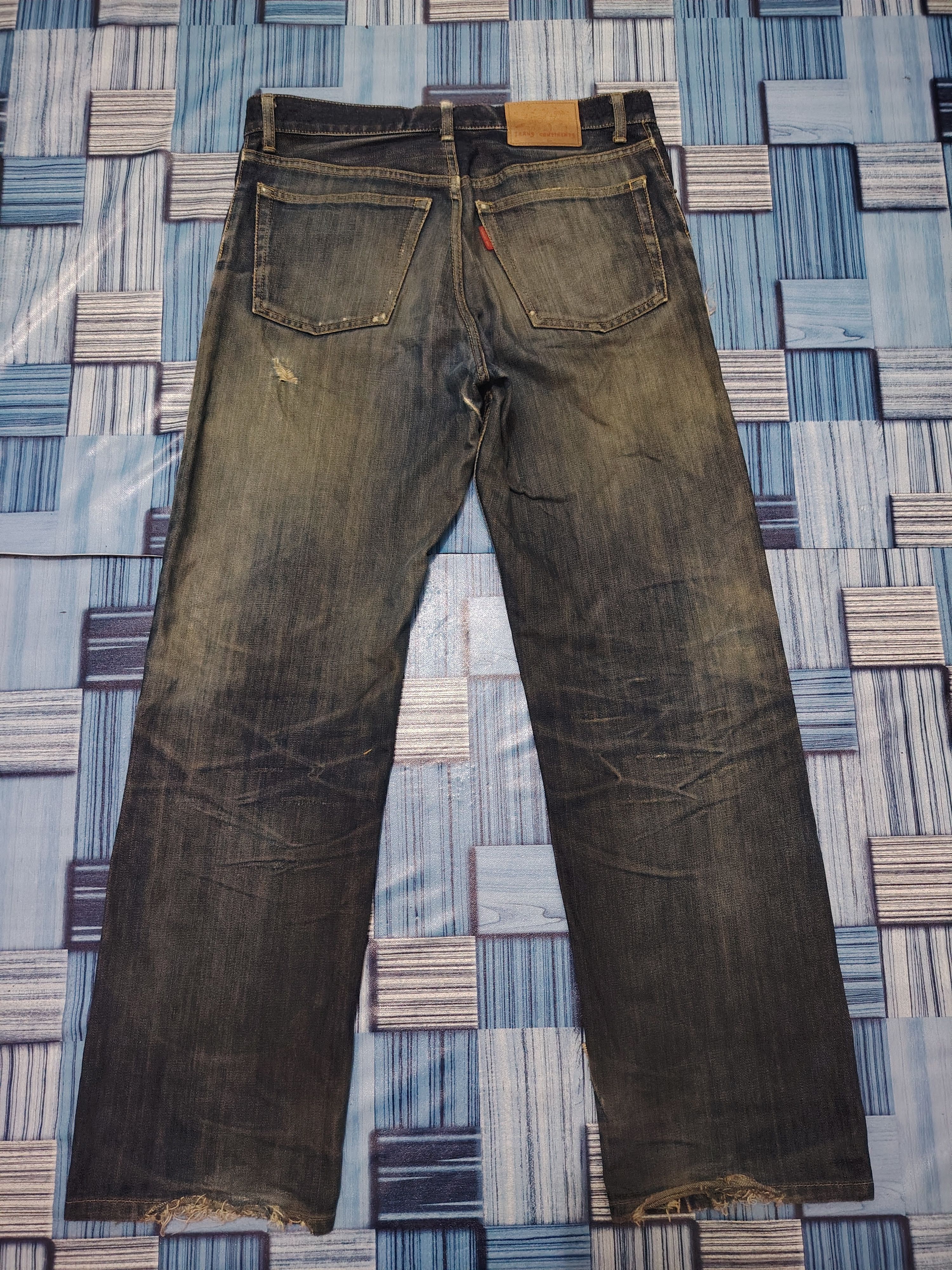 Who Decides War Japanese Trans Continents Distressed Jeans Size US 32 / EU 48 - 13 Thumbnail