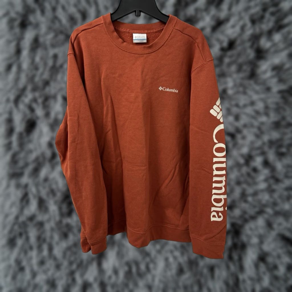 Logo 7 Columbia Sweatshirt Pullover Mens XL Orange Logo Graphic Long Sleeve Crew Neck Pullover Regular Fit Size US XL / EU 56 / 4 - 1 Thumbnail