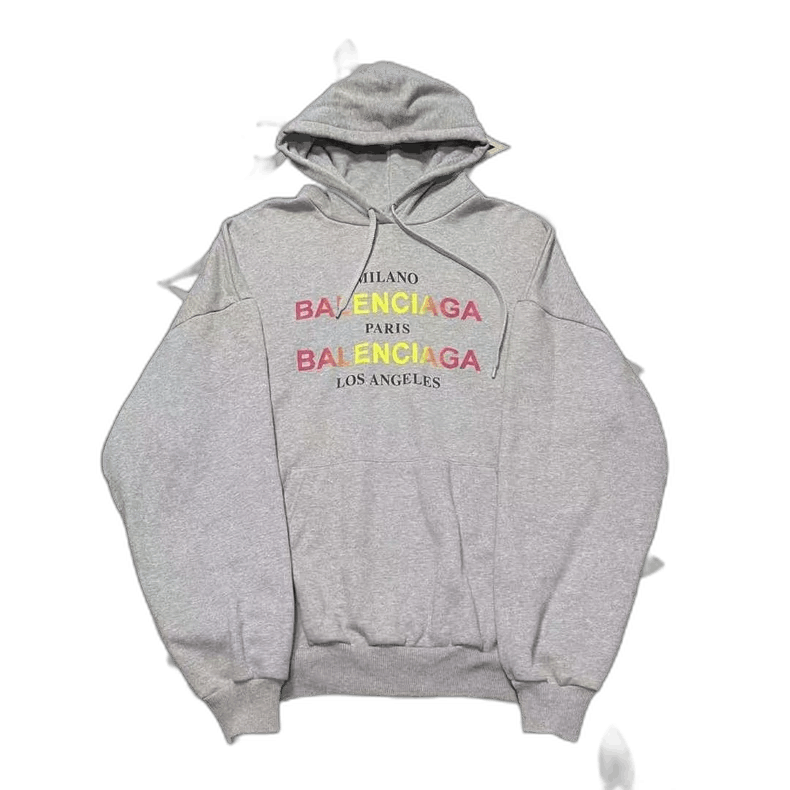 Balenciaga balenciaga gray hooded sweatshirt Size US S / EU 44-46 / 1 - 1 Thumbnail
