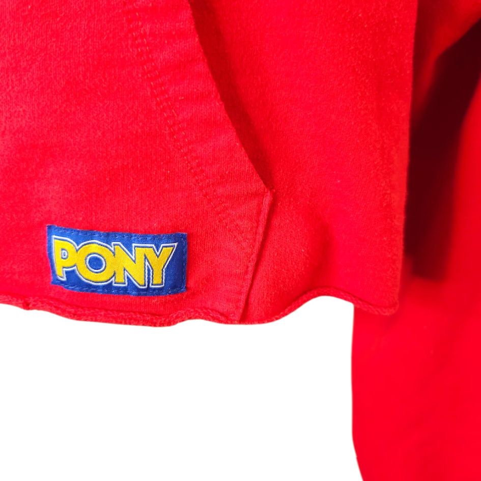 Forever 21 Forever 21 X Pony Sweatshirt Hoodie Womens Size Small Red Crop Top Size S / US 4 / IT 40 - 4 Thumbnail
