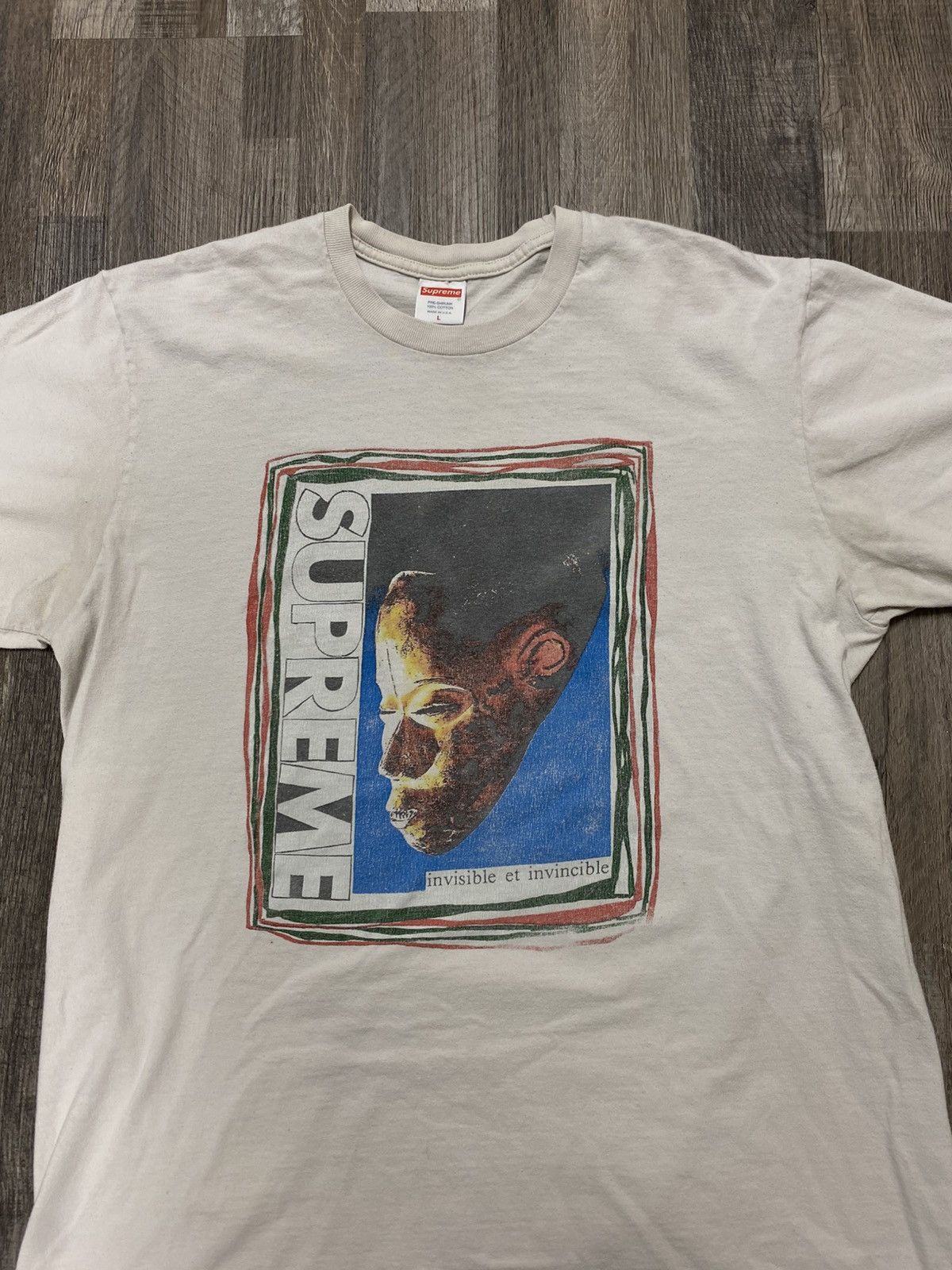 Supreme Supreme Invisible et Invincible Face Mask Tee T Shirt Rare Size US L / EU 52-54 / 3 - 2 Thumbnail