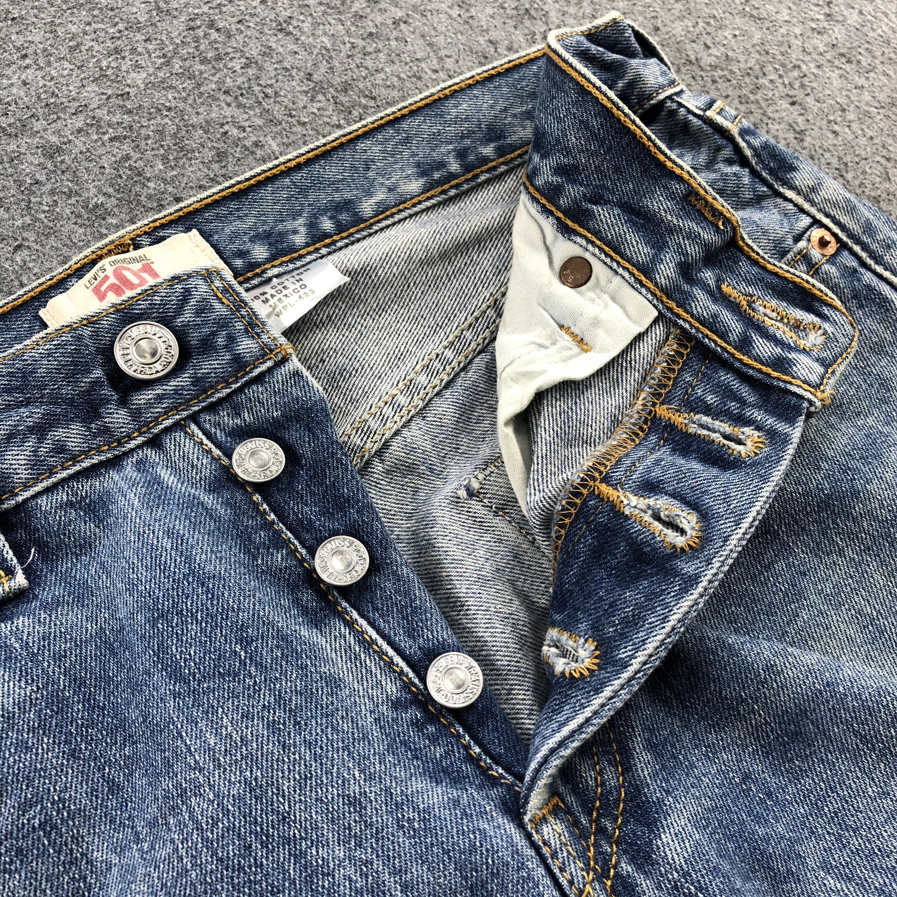 Levi's Vintage 90s Levis 501 Jeans-JM881 Size US 29 - 8 Thumbnail