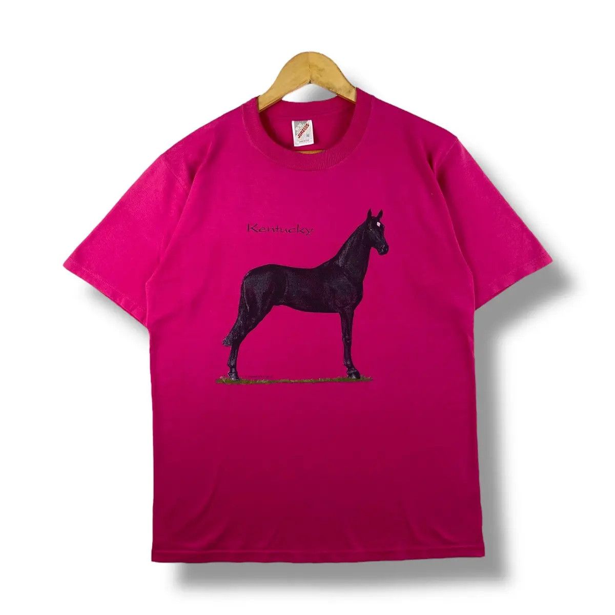 Vintage Vintage 90's KENTUCKY HORSE Teletrend Graphic Tee Shirt Size US M / EU 48-50 / 2 - 1 Thumbnail