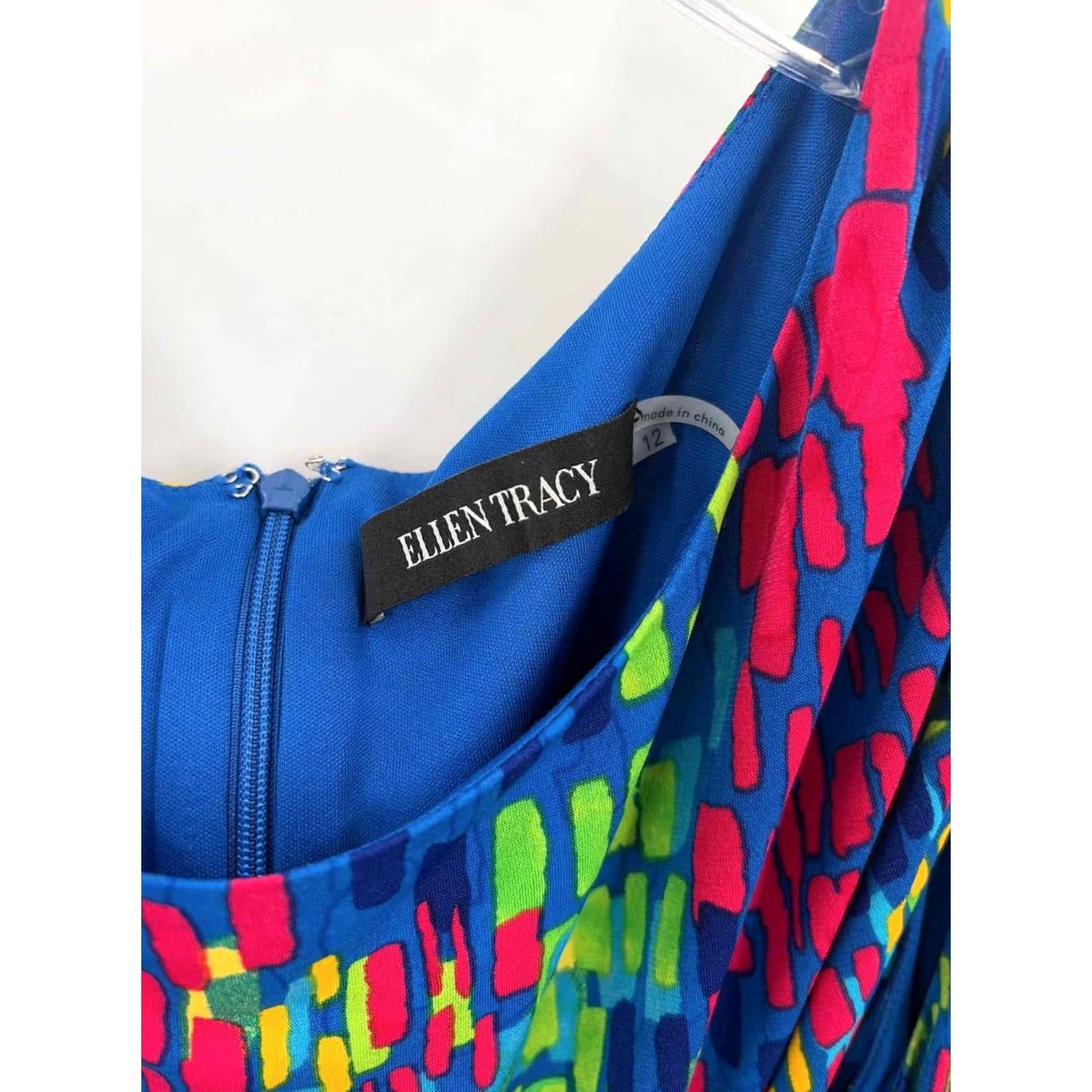 Ellen Tracy Ellen Tracy Sleeveless Midi Dress Size 12 Blue Pre-Owned Size XL / US 12-14 / IT 48-50 - 3 Thumbnail
