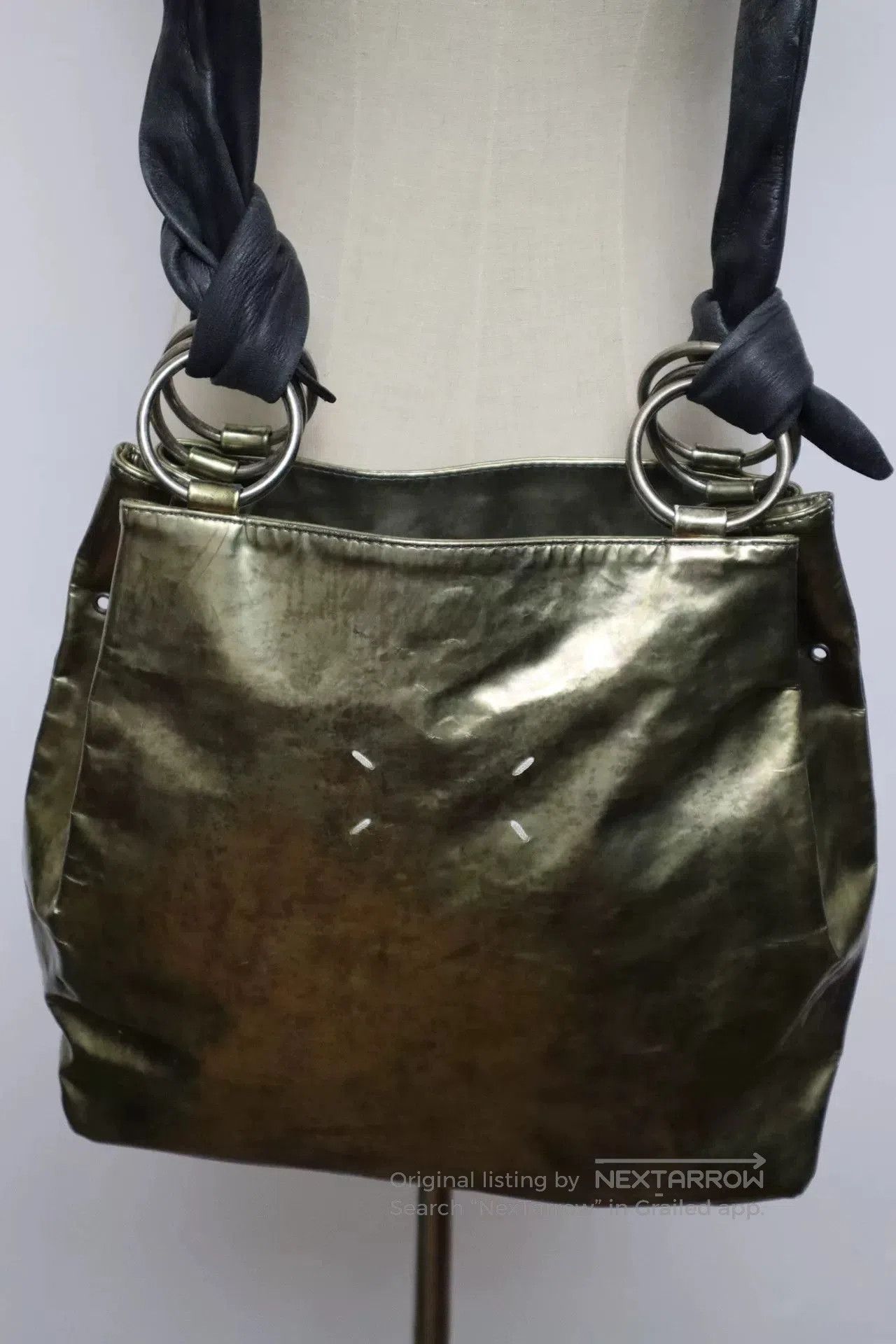 Maison Margiela Maison Margiela Metallic Leather Crossbody Bag. Size ONE SIZE - 1 Thumbnail