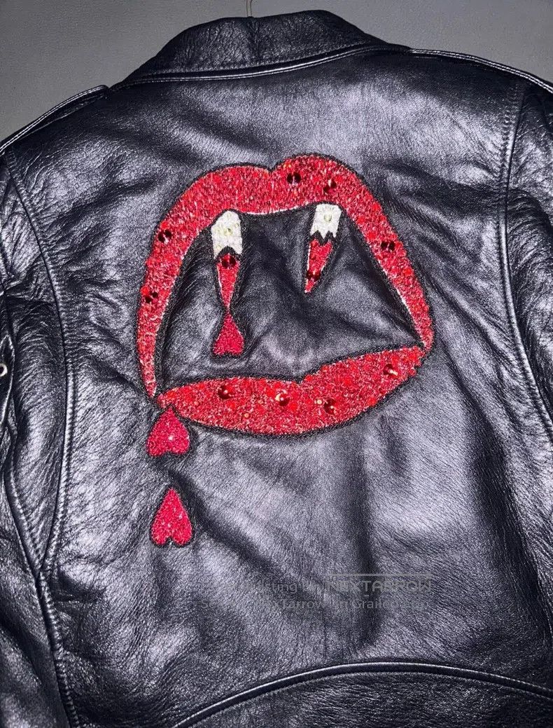 Saint Laurent Paris Saint Laurent Paris Blood tooth leather jacket Size US M / EU 48-50 / 2 - 2 Thumbnail