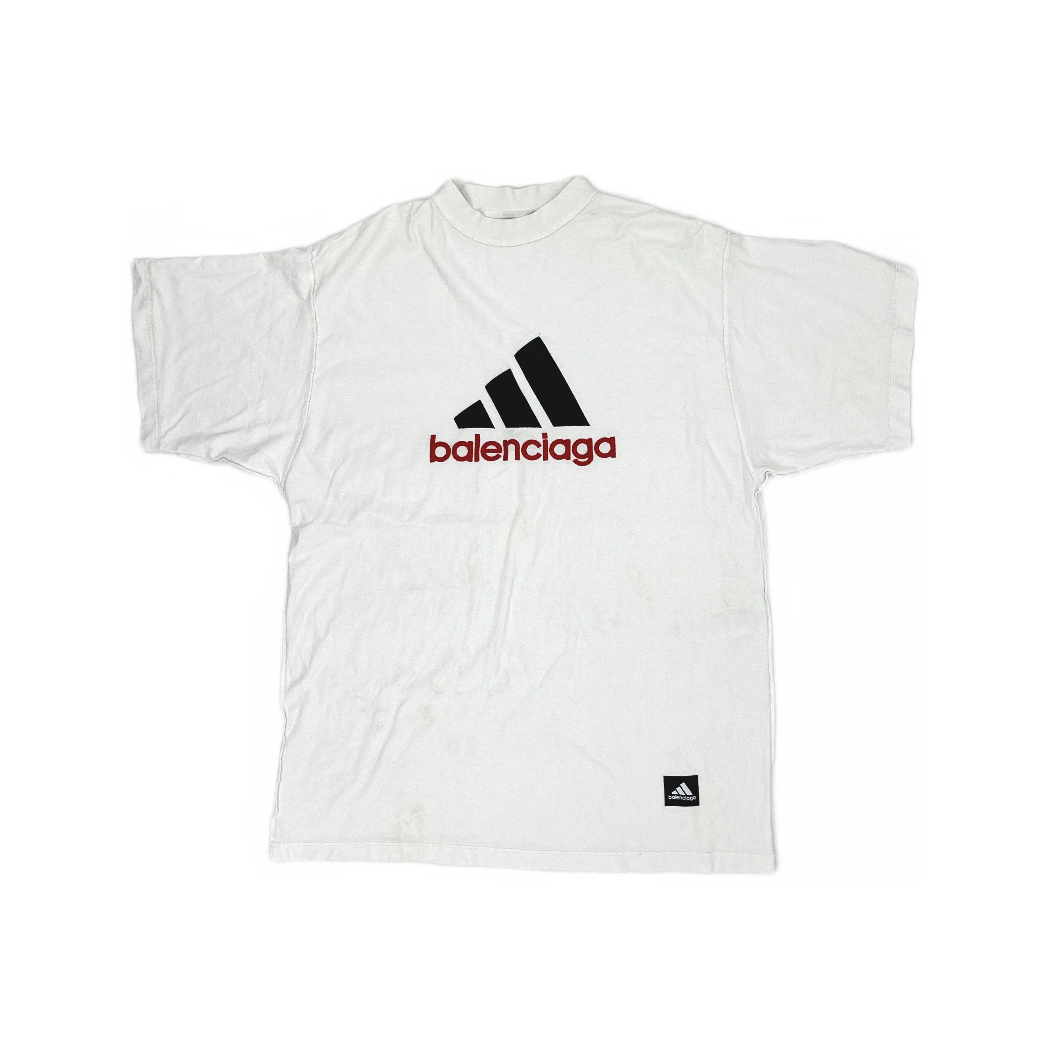 Adidas Adidas Originals x Balenciaga Logo T-Shirt Size L Size US L / EU 52-54 / 3 - 1 Thumbnail