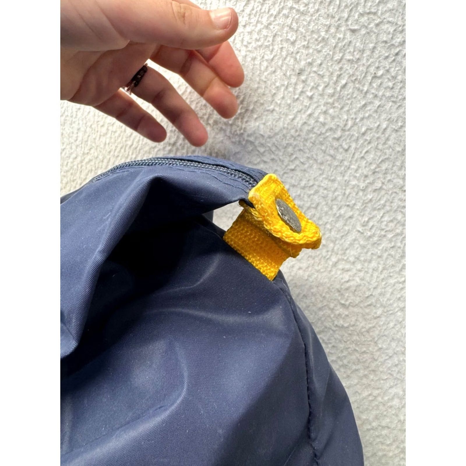 Bill Blass Bill Blass Duffel Bag Navy Polyester Nylon With Yellow Accents & Dual Handles 22" x 14" 12" Large Womens Bag Size ONE SIZE - 5 Thumbnail