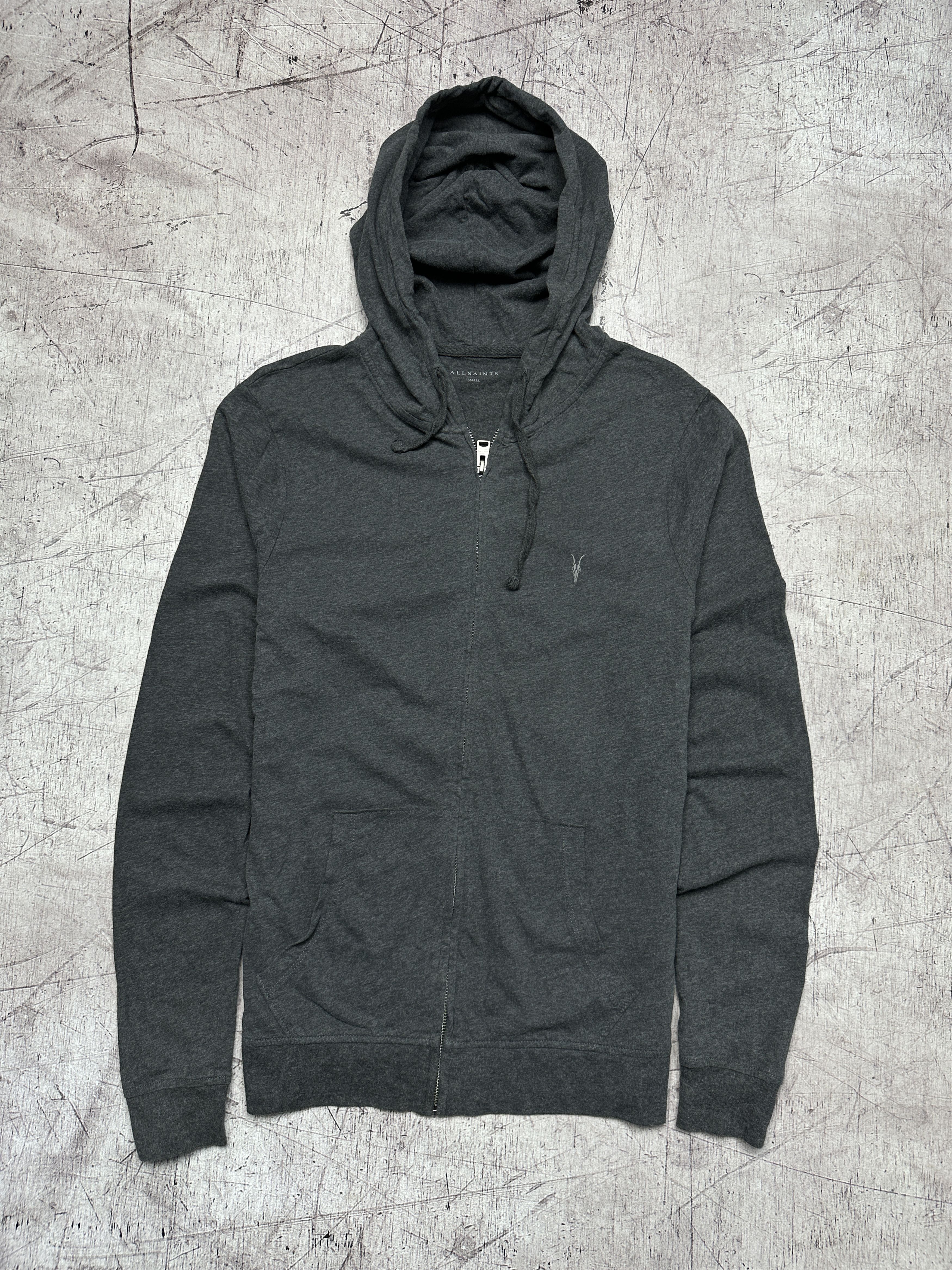 Allsaints Allsaints Mens Light Brace Zip Hoodie Size US S / EU 44-46 / 1 - 1 Thumbnail