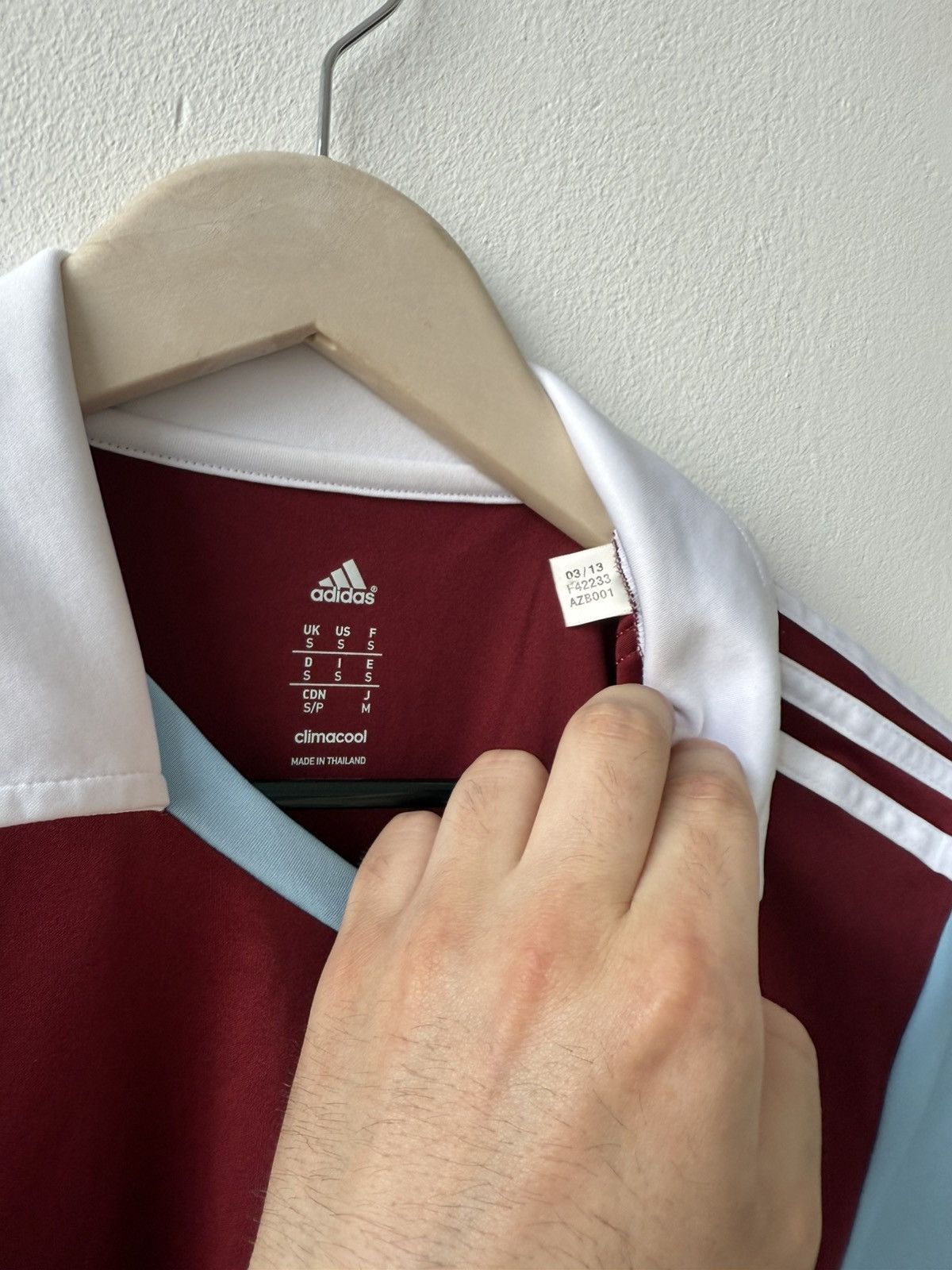 Adidas Adidas West Ham United 2013/2014 Home Jersey Size US S / EU 44-46 / 1 - 9 Thumbnail