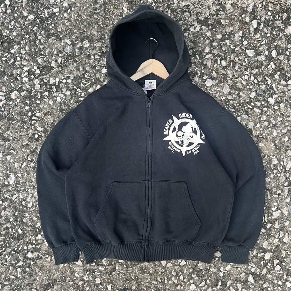 Japanese Brand “SKULL” HEAVEN UNDERGROUND ZIP UP HOODIE Size US M / EU 48-50 / 2 - 2 Thumbnail