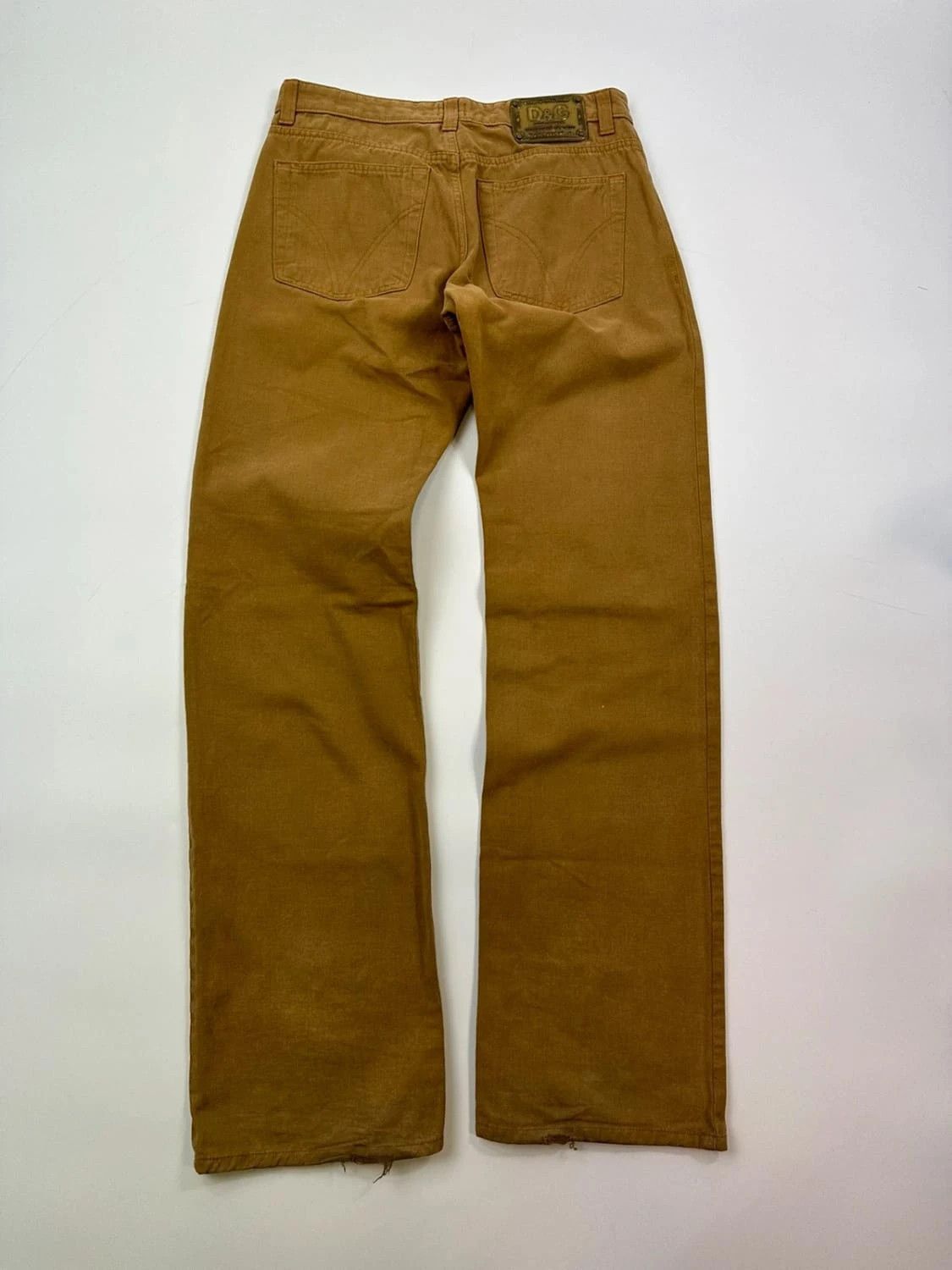 Dolce & Gabbana Dolce Gabbana 00’s Plaque Beige Brown Pants Size US 38 / EU 54 - 4 Thumbnail