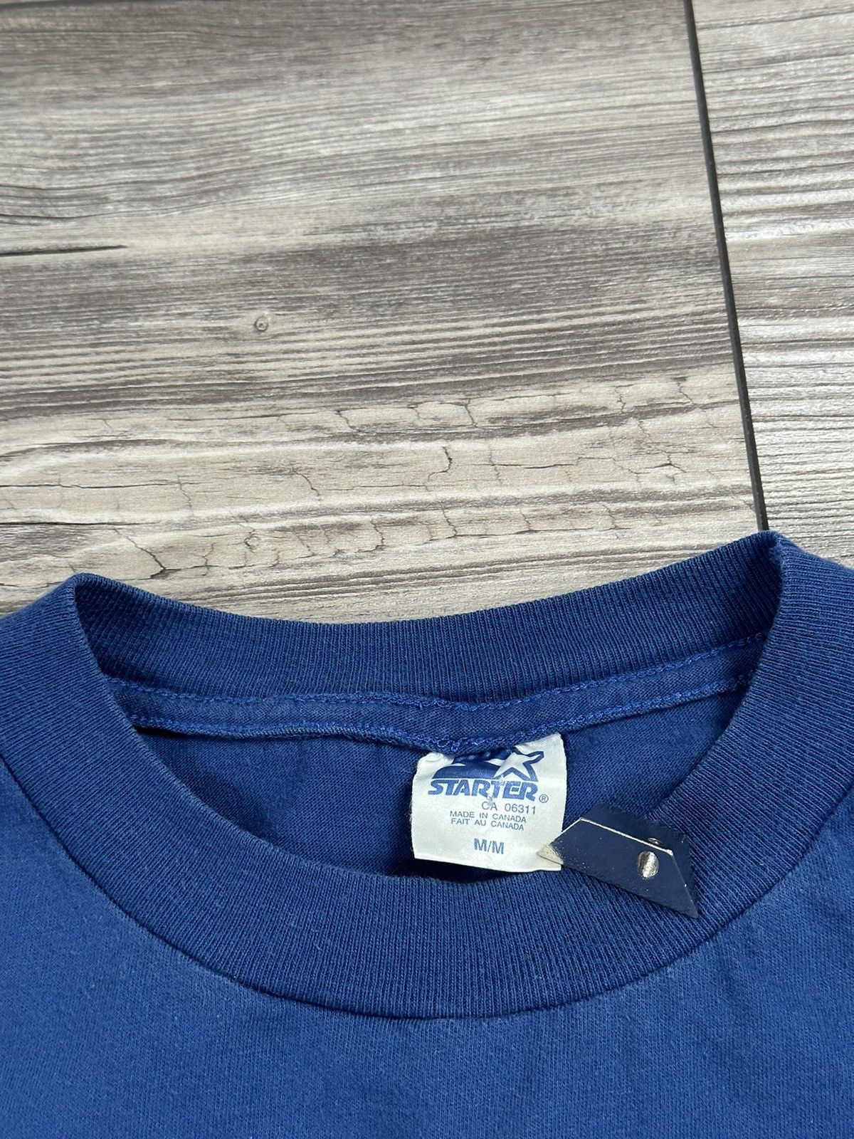 NHL × Vintage Vintage Toronto Maple Leafs Starter True Blue T Shirt Size US L / EU 52-54 / 3 - 4 Thumbnail