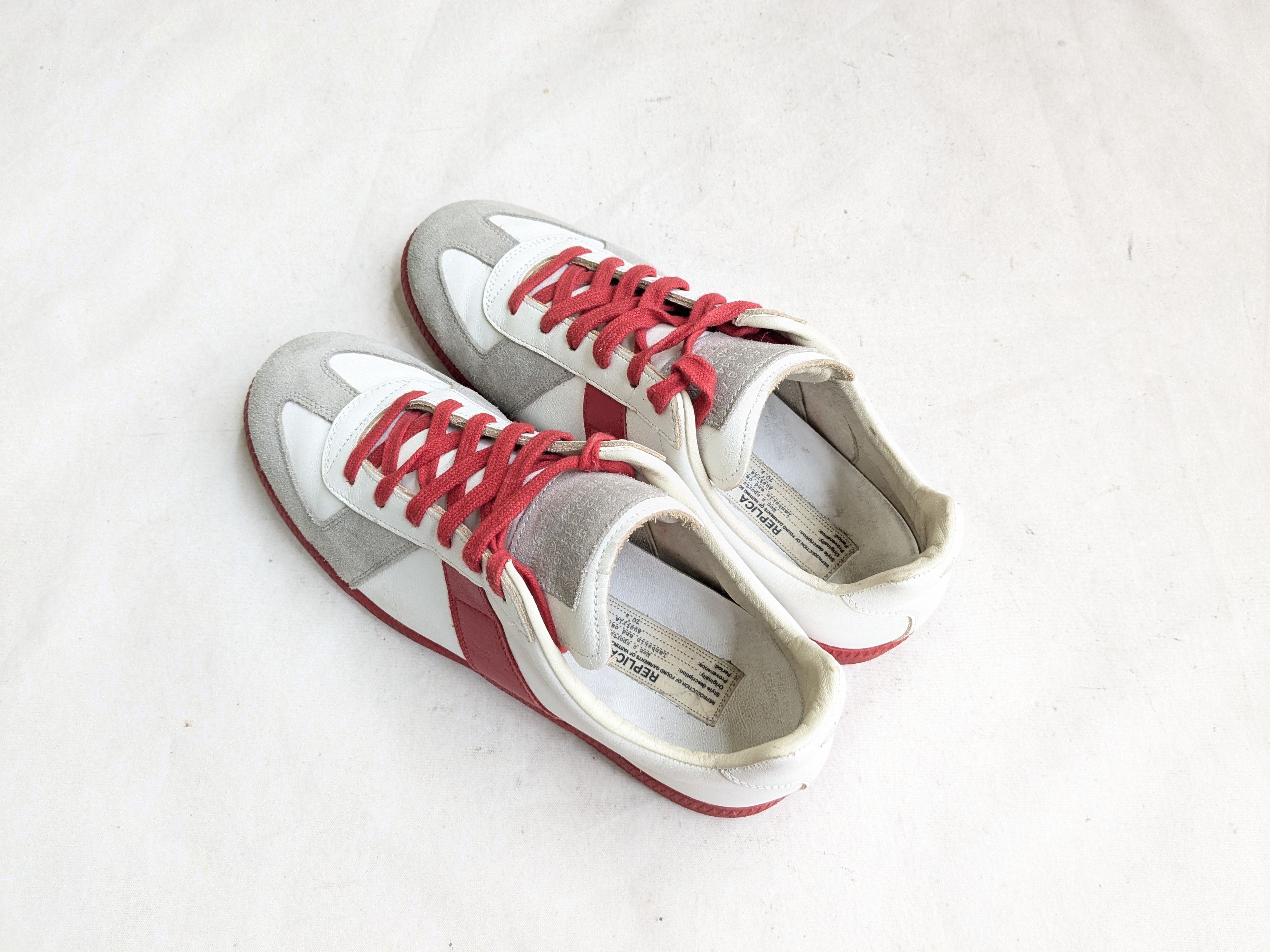 Maison Margiela Maison Margiela GAT Replica White Gray Red 8 41 Size US 8 / EU 41 - 12 Thumbnail