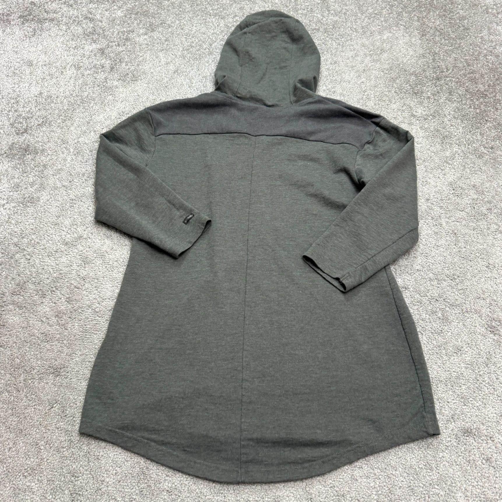 Vintage Columbia Hoodie Pullover Sweatshirt Womens Medium Gray 3/4 Sleeve Outdoor Size M / US 6-8 / IT 42-44 - 2 Thumbnail
