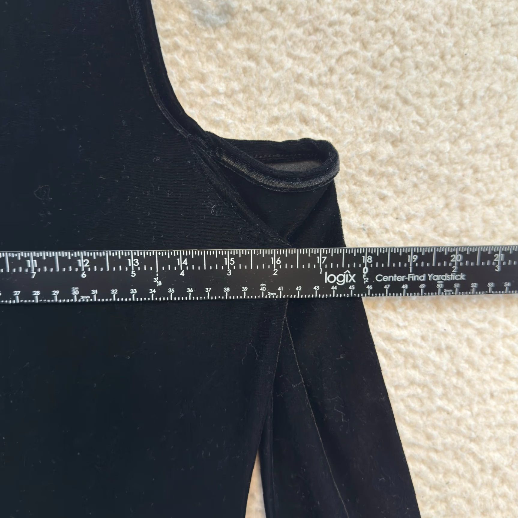 Velvet VINTAGE Y2K One Shoulder Mini Dress Black Velvet Asymmetrical Cocktail LBD Large | Bui Yah Kah | Goth Look | L Size L / US 10 / IT 46 - 5 Thumbnail