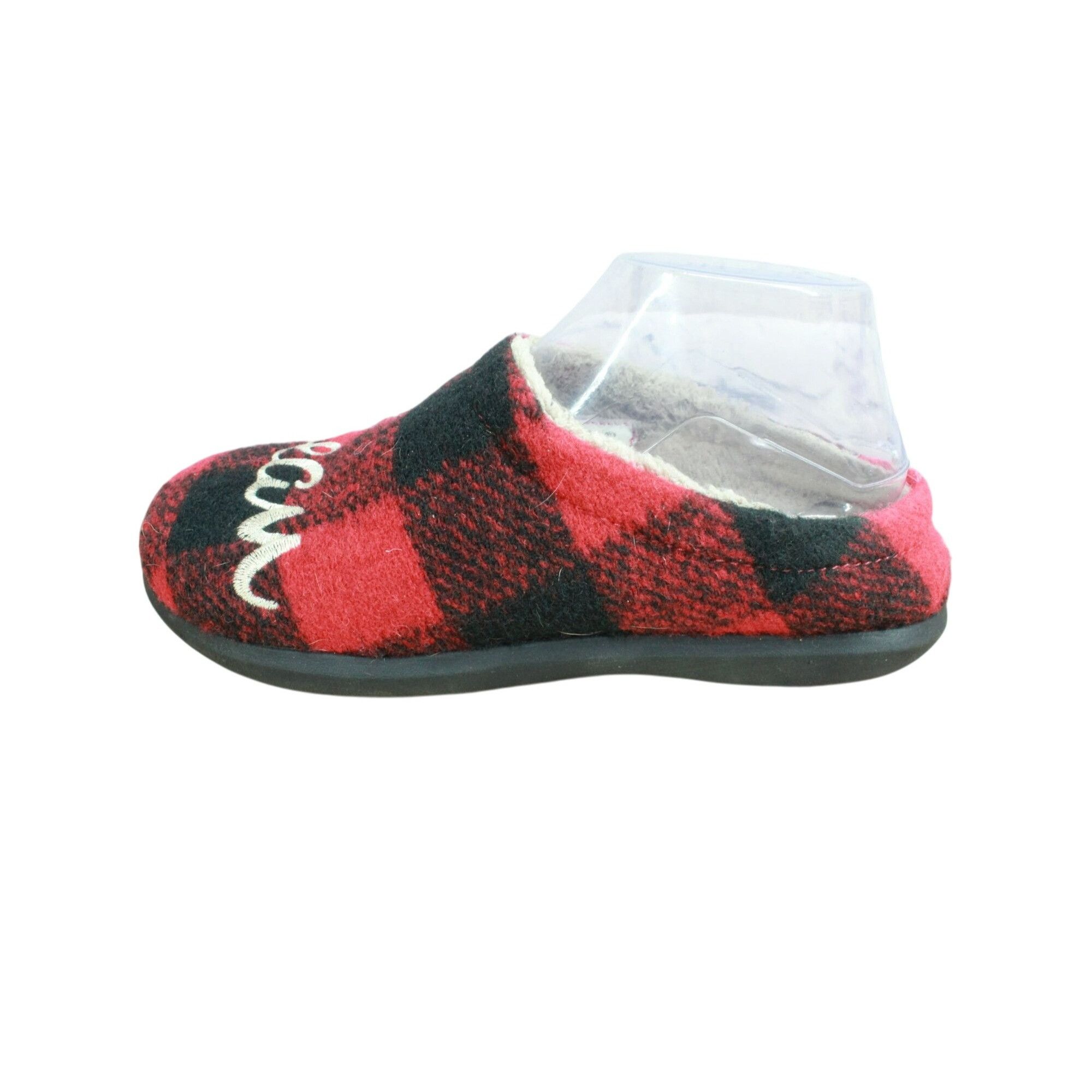 L.L. Bean LL Bean Red Wool Buffalo Check Slipper Scuffs Women's Size 7 Size US 7 / IT 37 - 2 Thumbnail