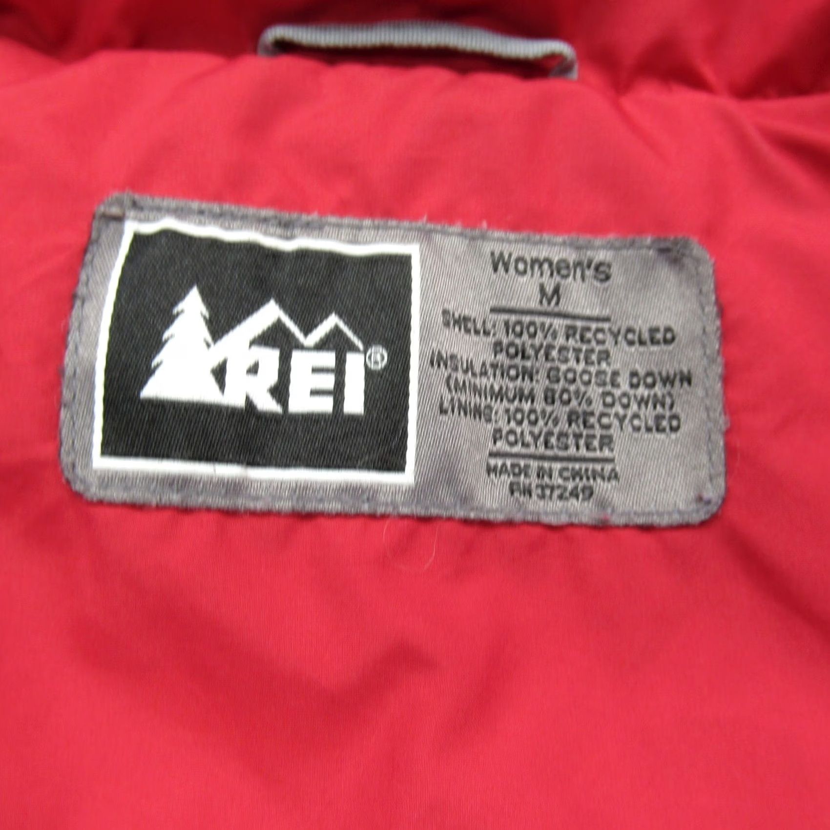 Vintage REI Co-op Down Jacket Womens Red Goose Puffer Lightweight Insulated Coat Winter Size M / US 6-8 / IT 42-44 - 7 Thumbnail