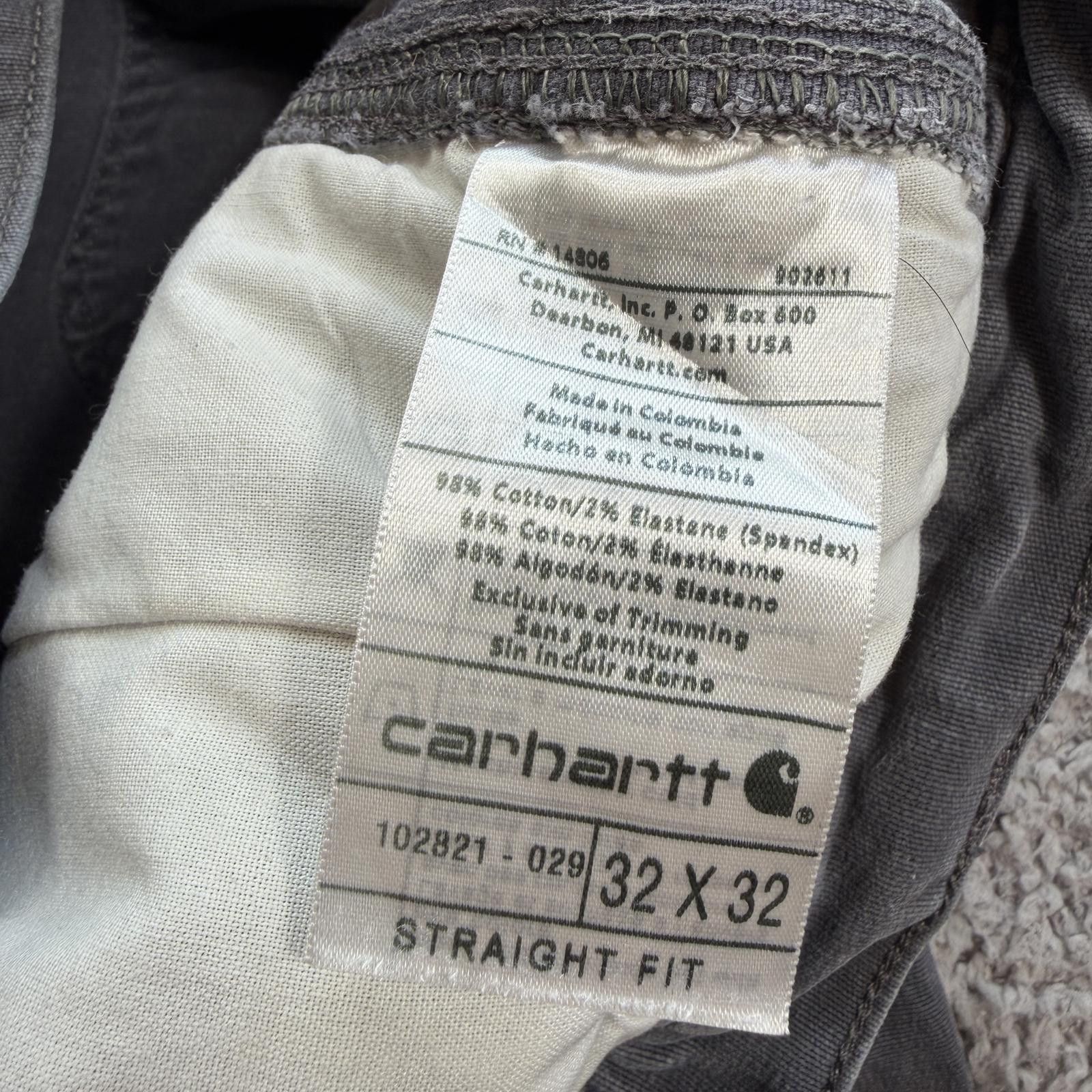 Carhartt Carhartt 102821 Straight Fit Work Pants Gray 32x32 Carpenter Size US 32 / EU 48 - 5 Thumbnail