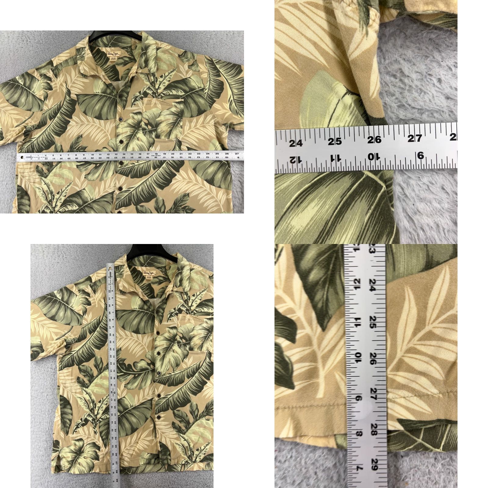 Panama Jack VINTAGE Panama Jack Shirt Adult 3XL XXXL Yellow Green Floral Palm Leaf Rayon Hawaiian Size US XXL / EU 58 / 5 - 8 Thumbnail