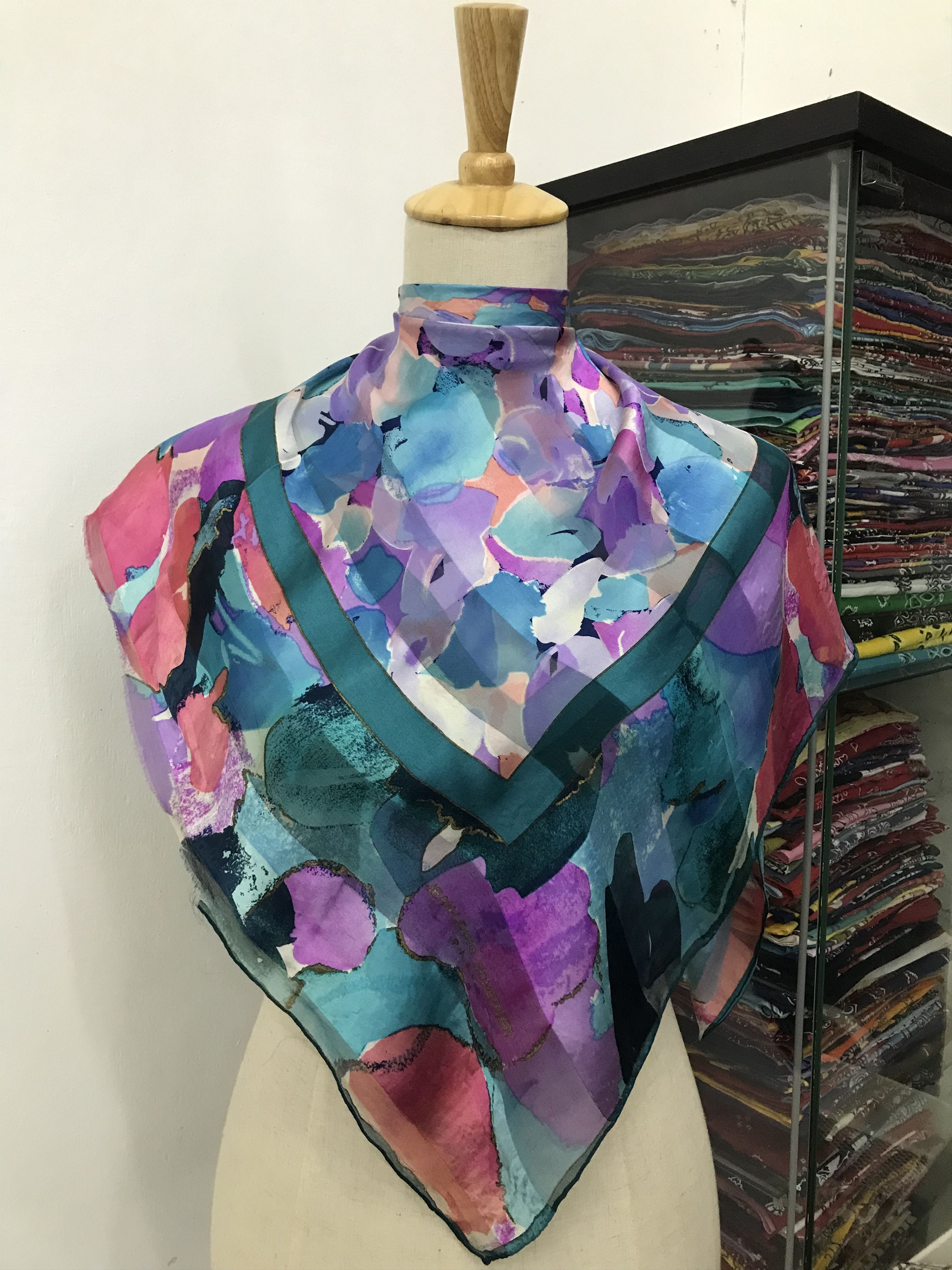 Jean-Louis Scherrer Vintage Jean Louis Scherrer Silk Scarf Size ONE SIZE - 1 Thumbnail