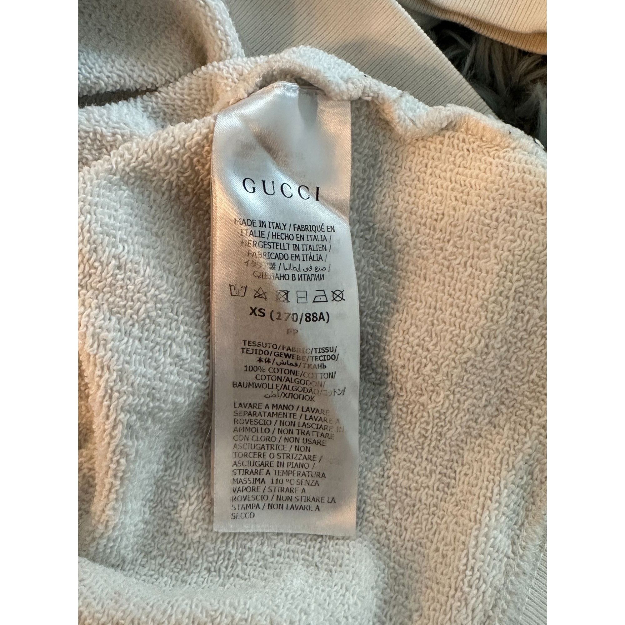Gucci Gucci Cherry cotton sweatshirt in ivory Size XXL Size XS / US 0-2 / IT 36-38 - 1 Thumbnail