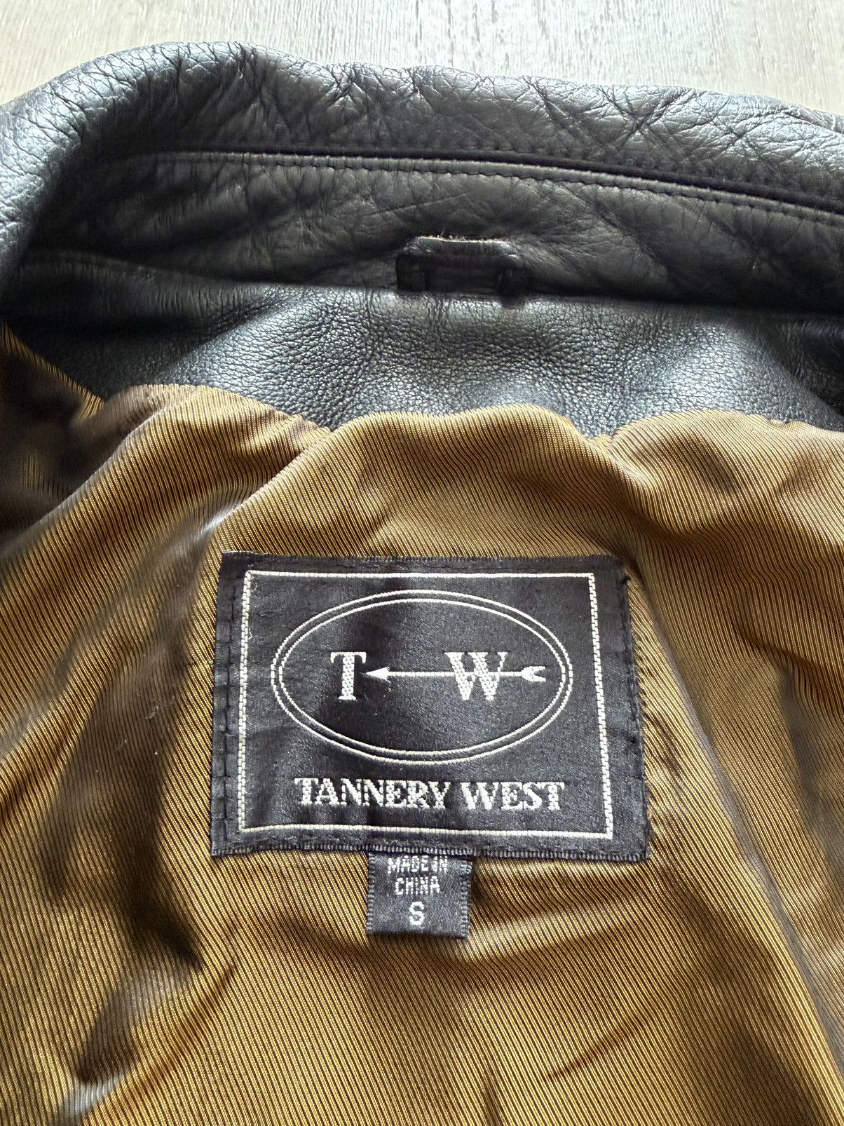 Tannery West Vintage Tannery West Button Front Leather Jacket Sz S Size S / US 4 / IT 40 - 15 Thumbnail