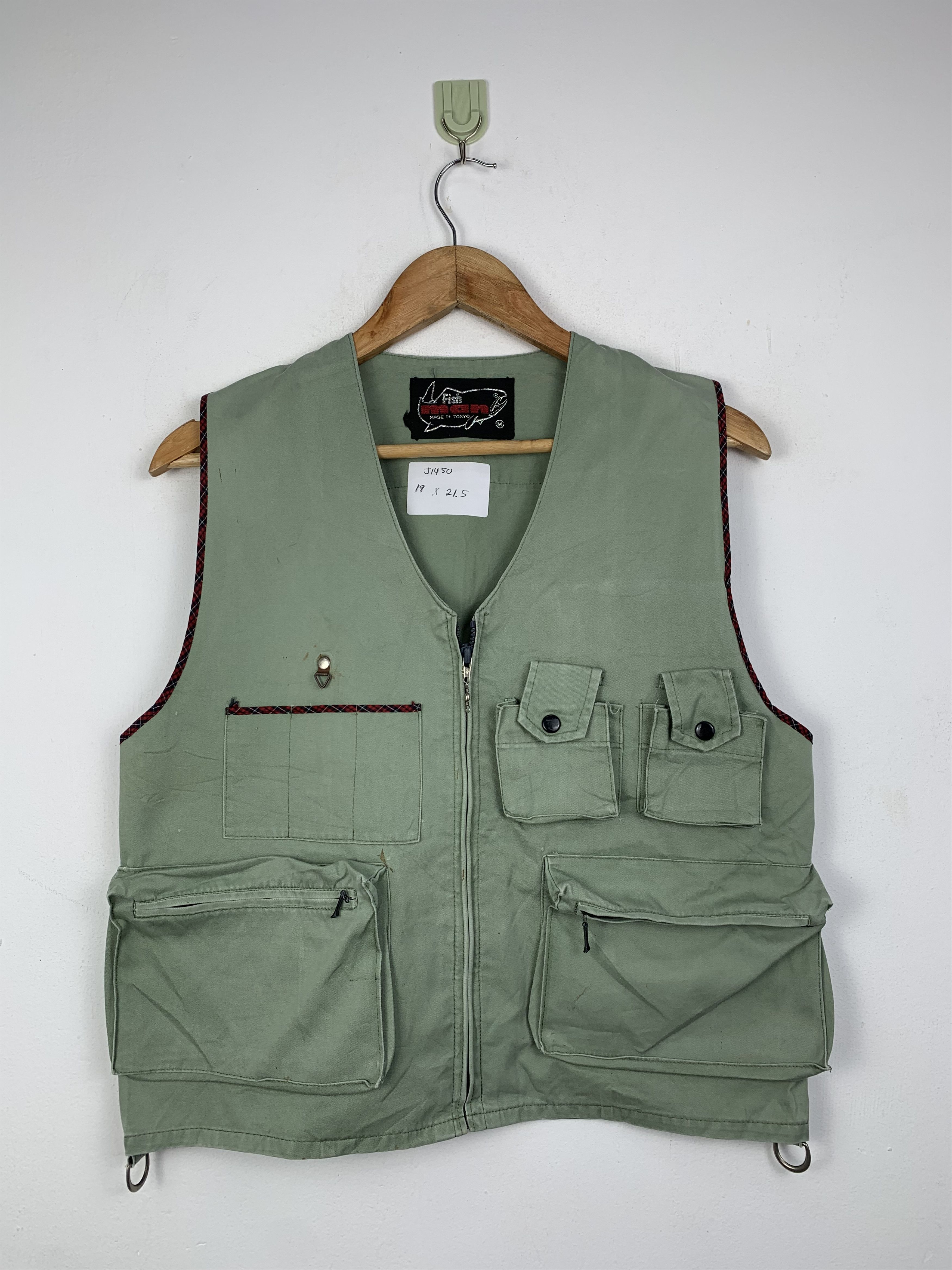 Japanese Brand Vintage Japanese Brand Cargo Fishing Jacket Vest J1450 Size US M / EU 48-50 / 2 - 1 Thumbnail