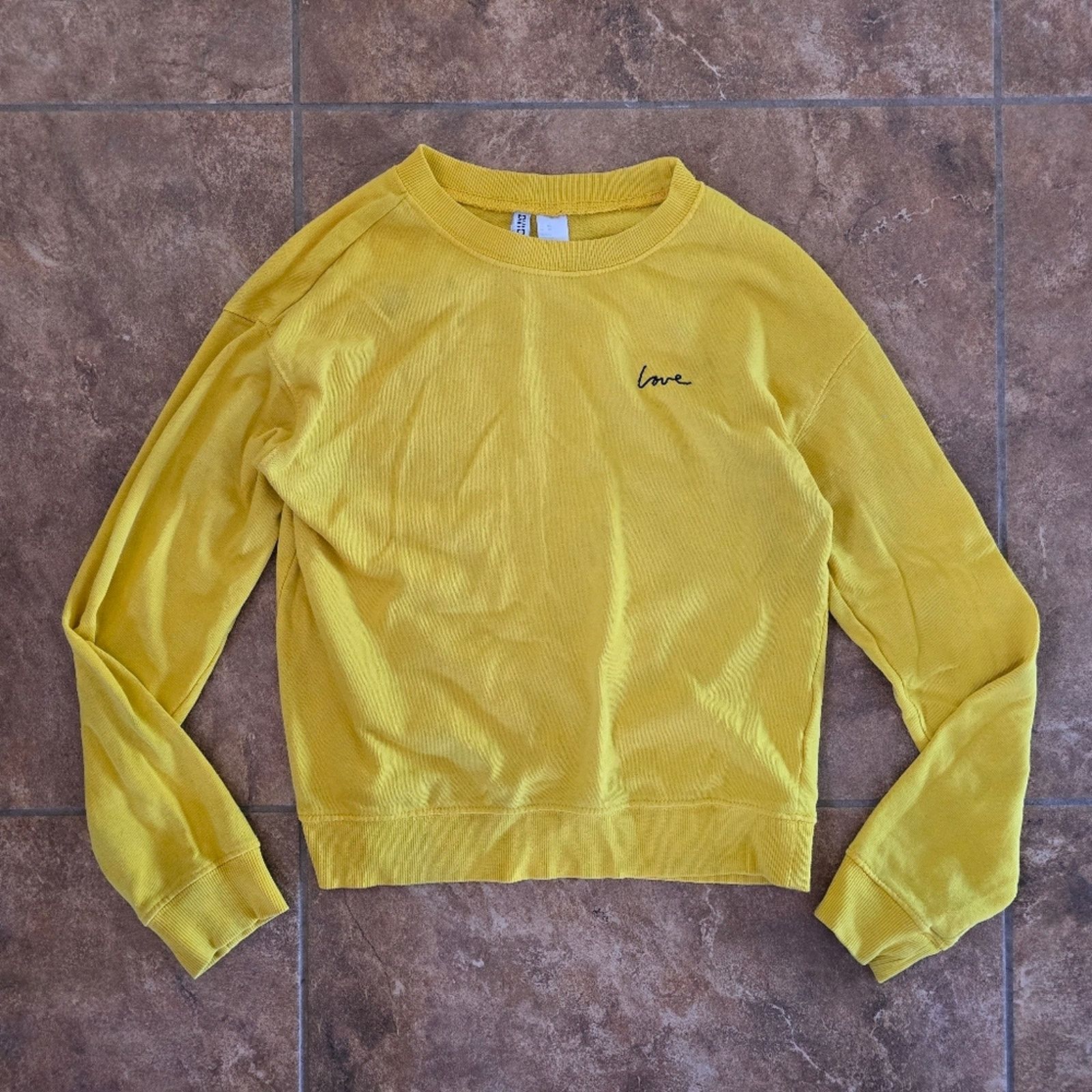 Divided Yellow Love | DIVIDED | Crewneck Sweater Size XS / US 0-2 / IT 36-38 - 1 Thumbnail